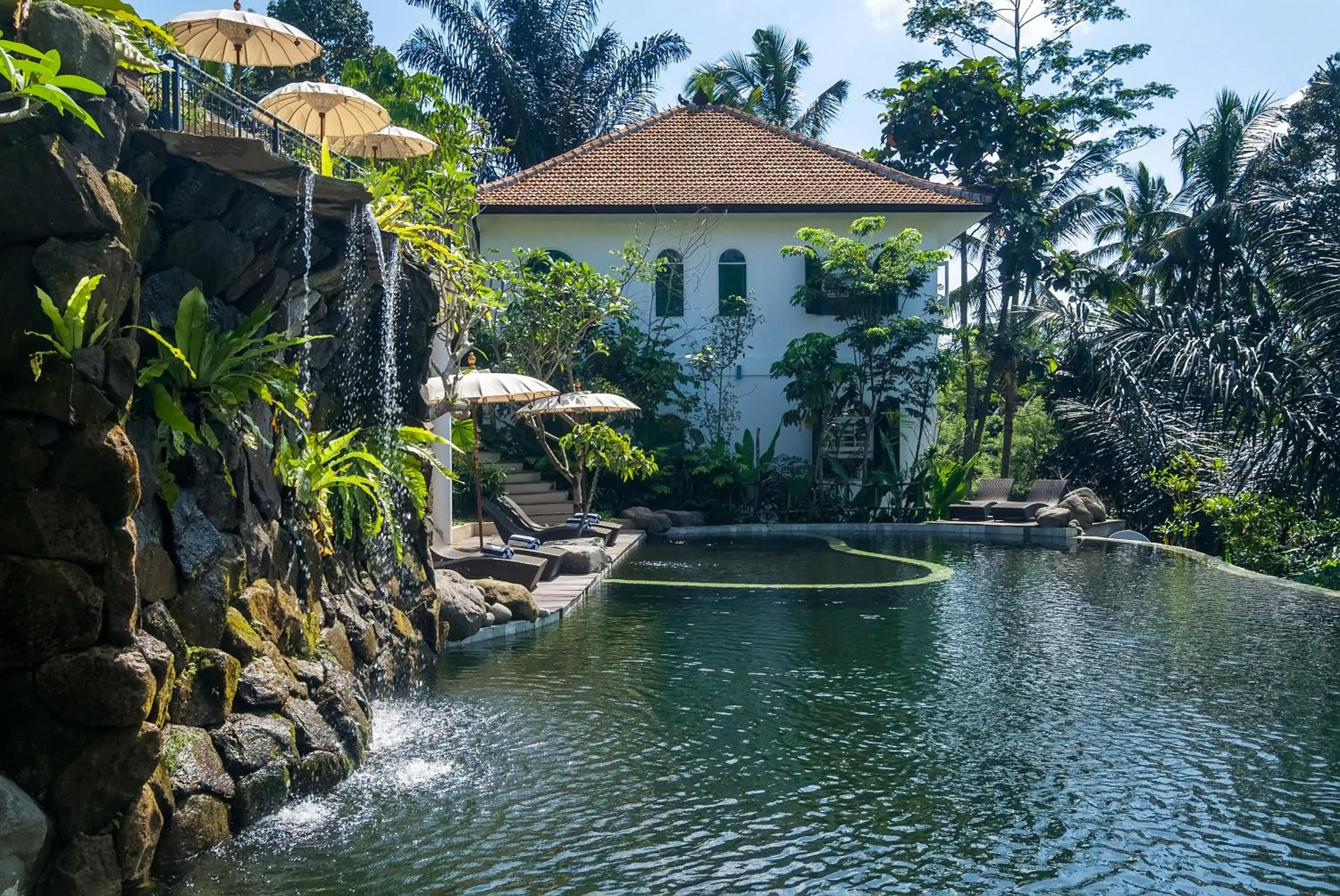 Pool view in Sebatu Sanctuary Eco-resort
