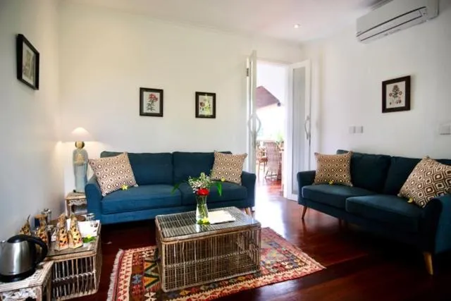 Living room in Sebatu Sanctuary Eco-resort