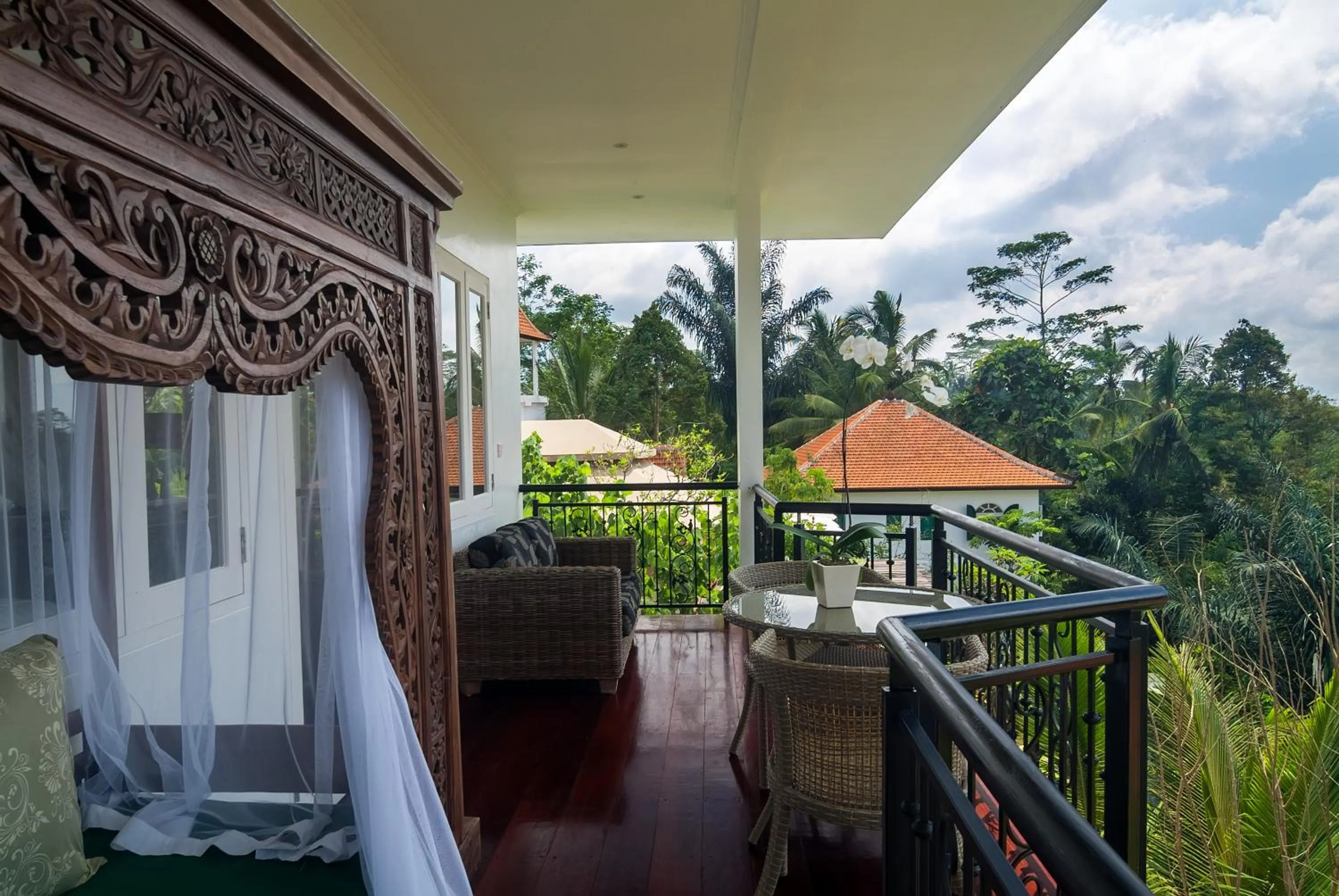 Balcony/Terrace in Sebatu Sanctuary Eco-resort