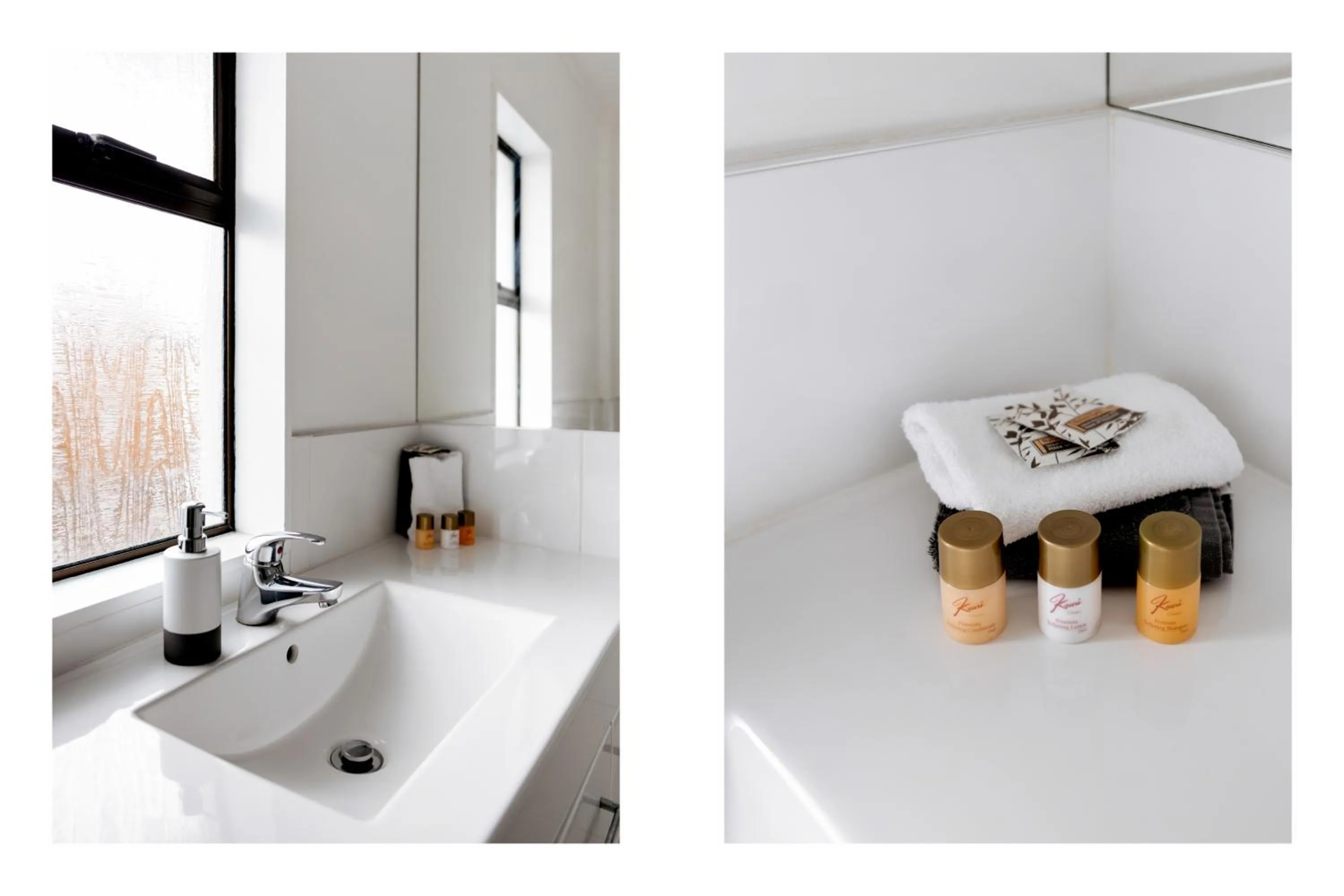 Bathroom in Cobblestone Court Motel - Wenzel Motels