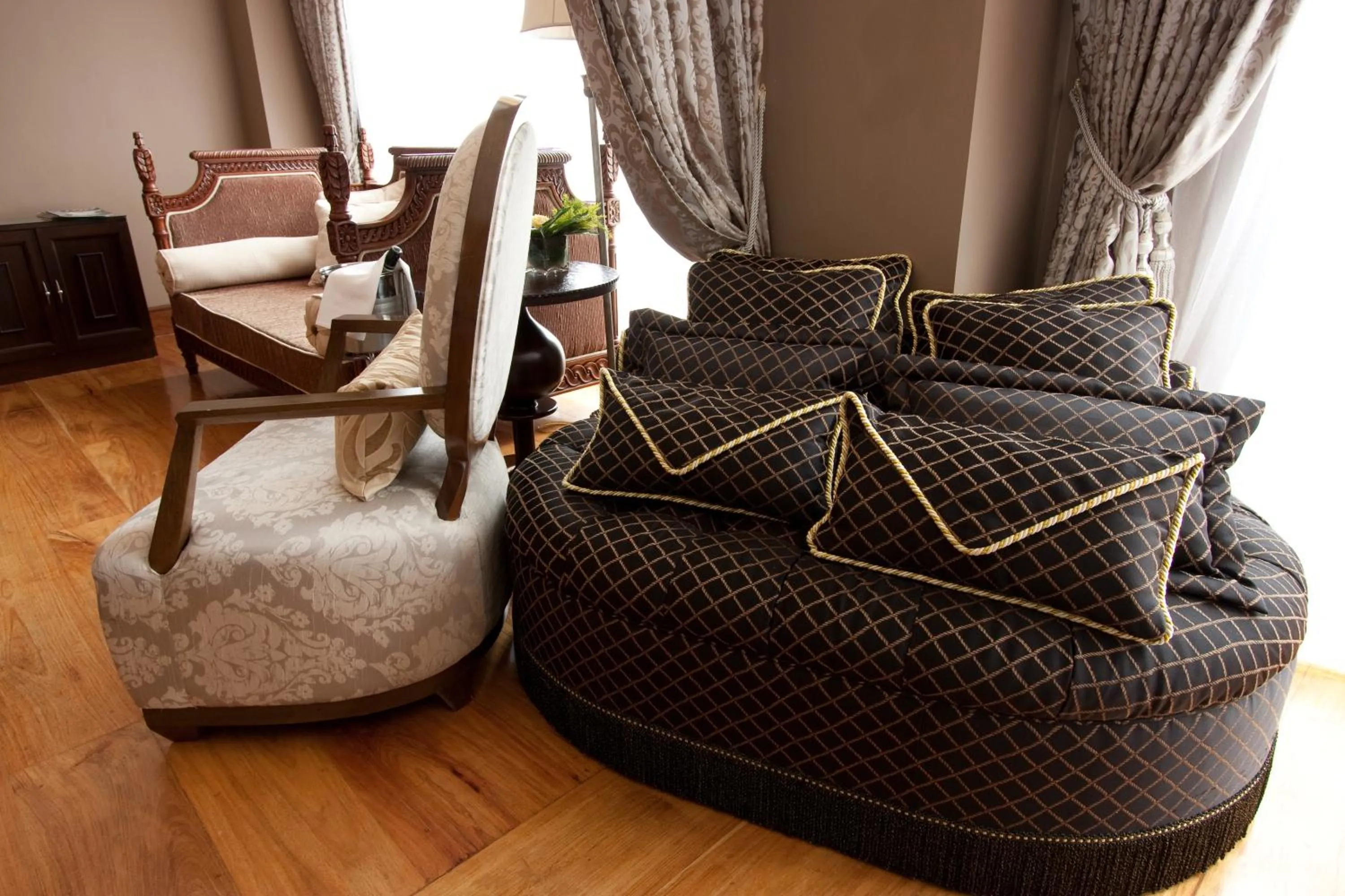 Seating area in Hotel Celeste Makati