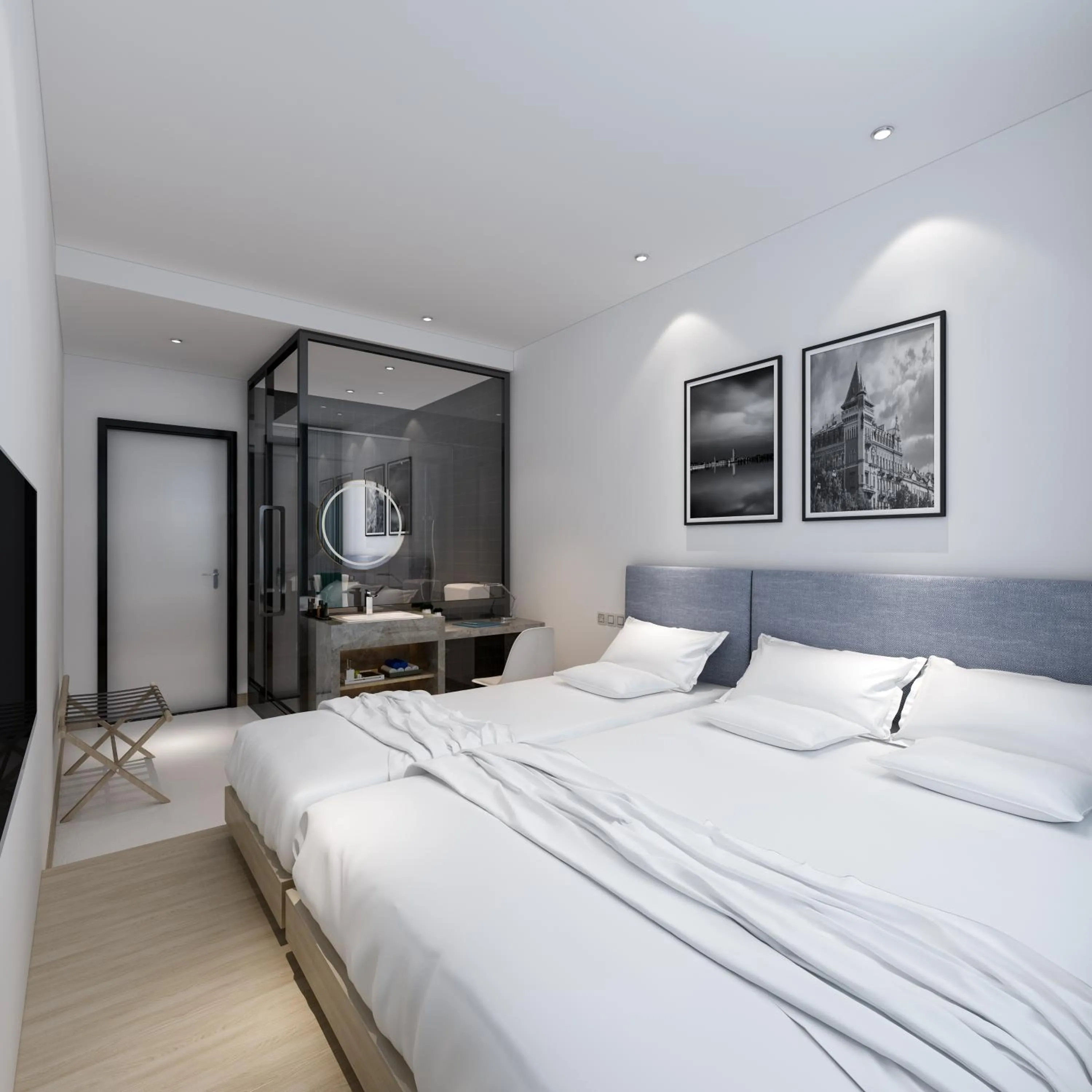 Bathroom, Bed in Hotel 1888 Collection