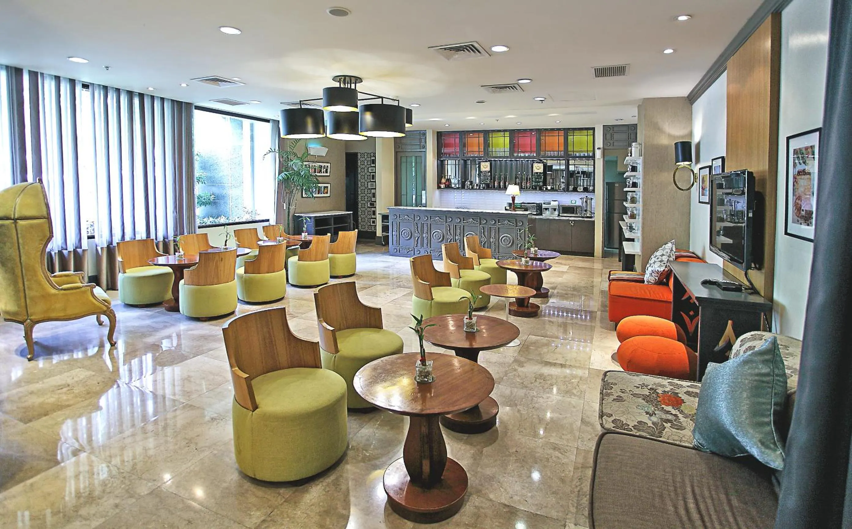 Lobby or reception in Parque España Residence Hotel