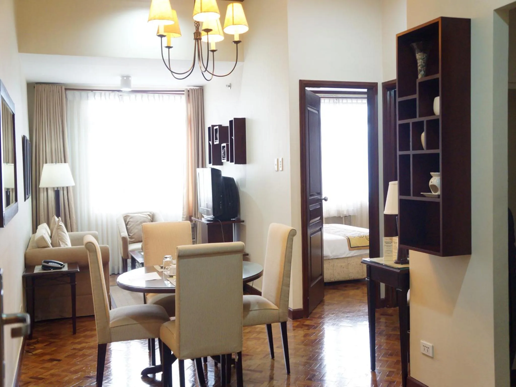 Living room in Parque España Residence Hotel