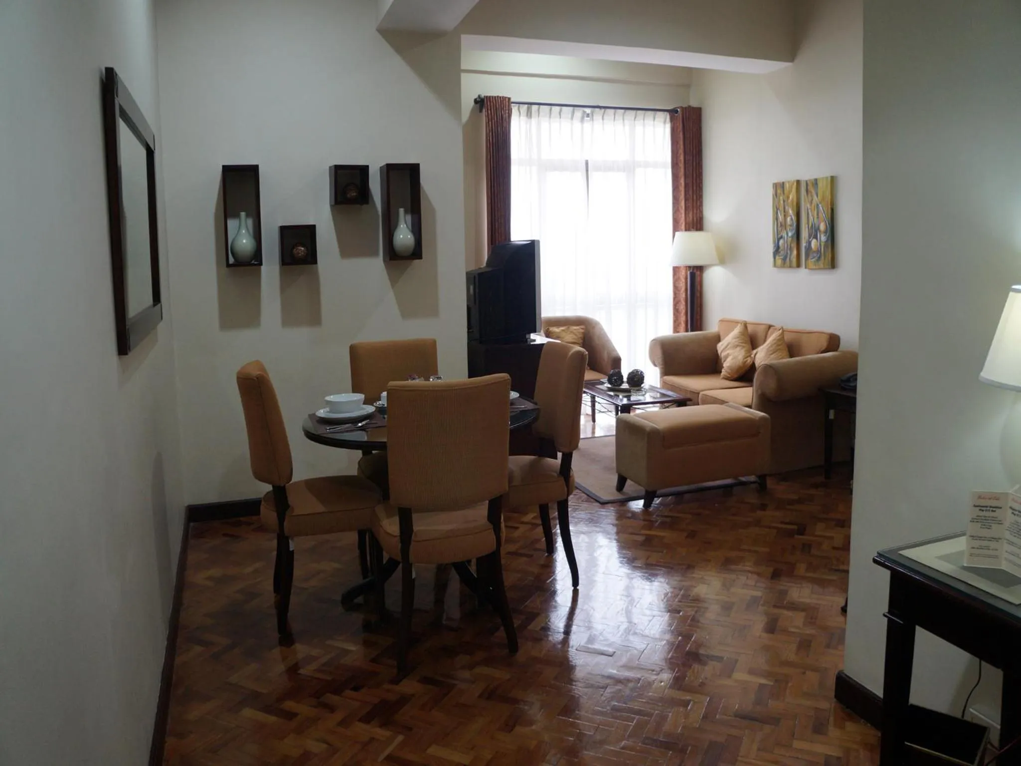 Living room in Parque España Residence Hotel