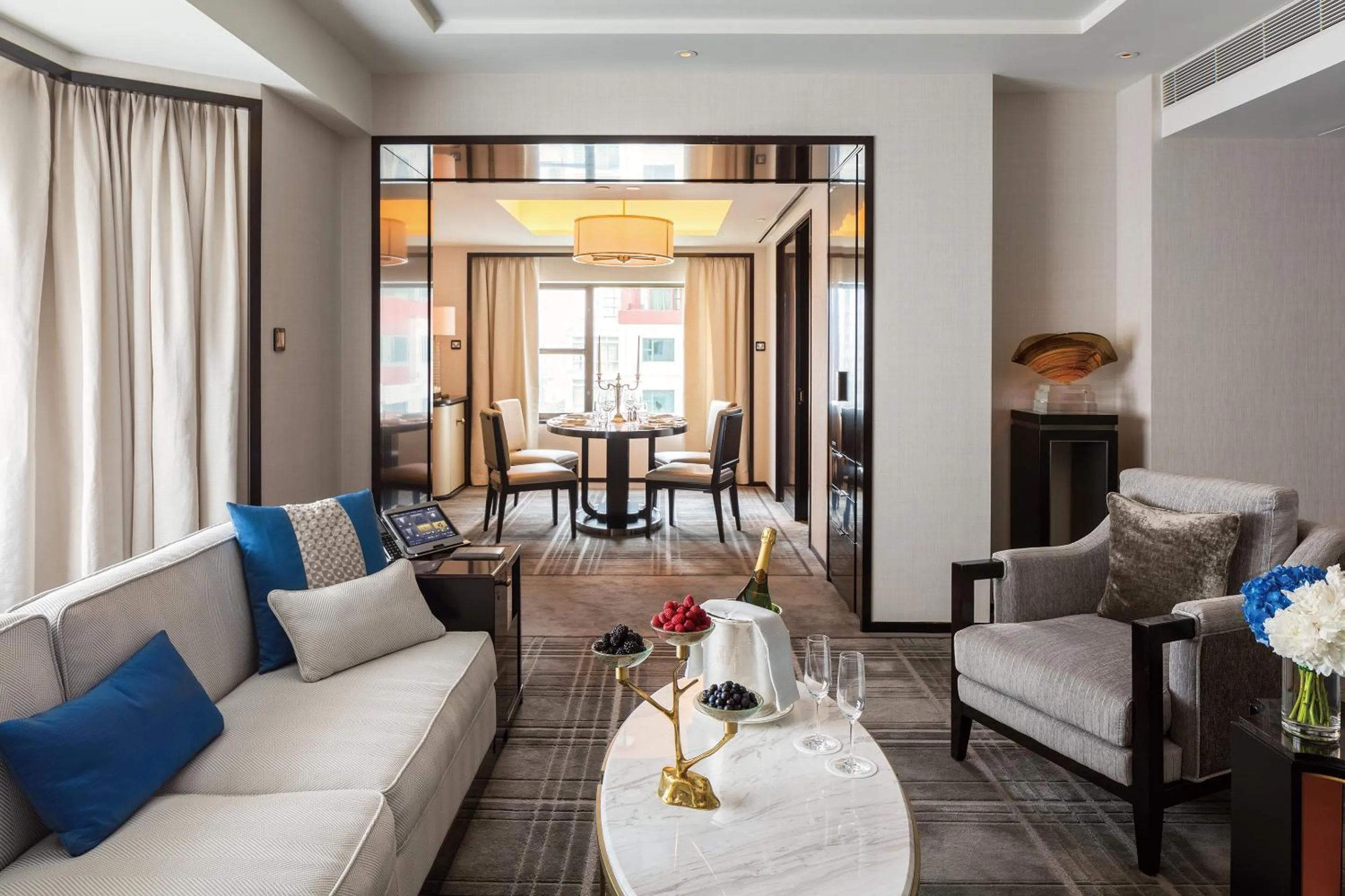 Living room in The Peninsula Beijing