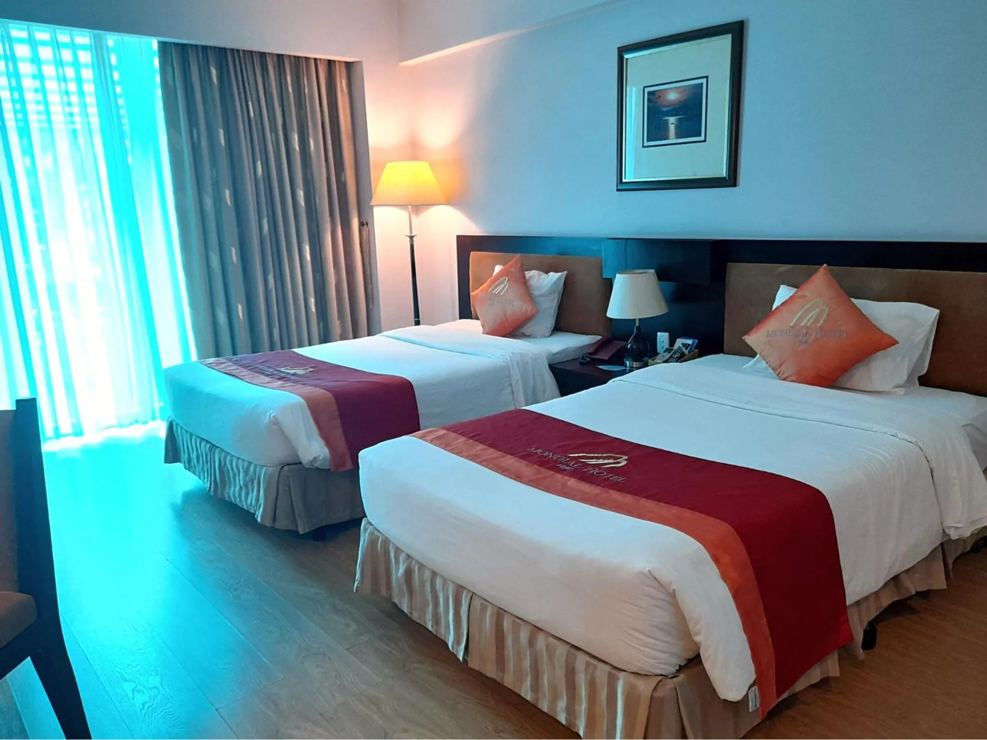 Bedroom, Bed in Mondial Hotel Hue