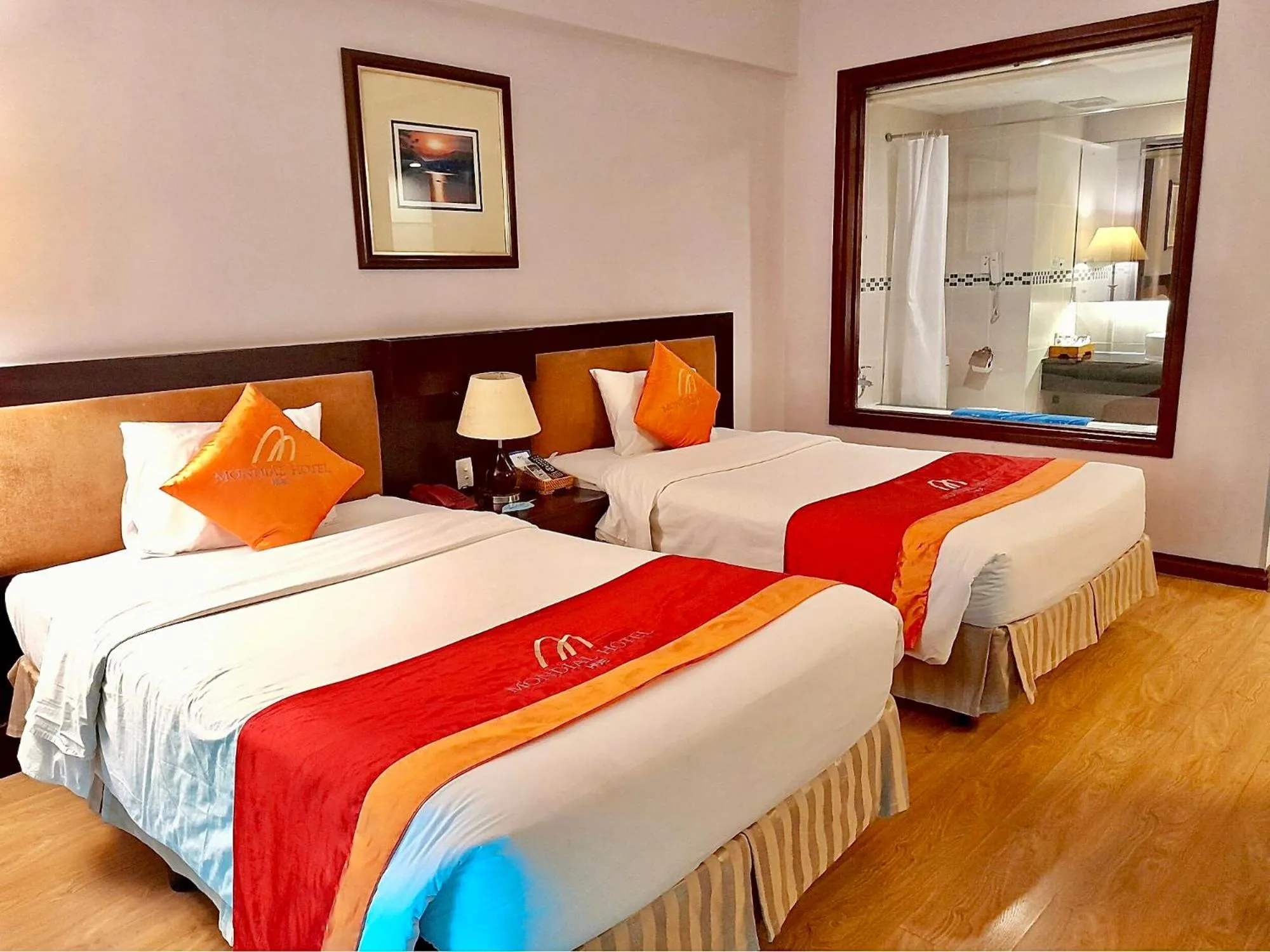 Bed in Mondial Hotel Hue