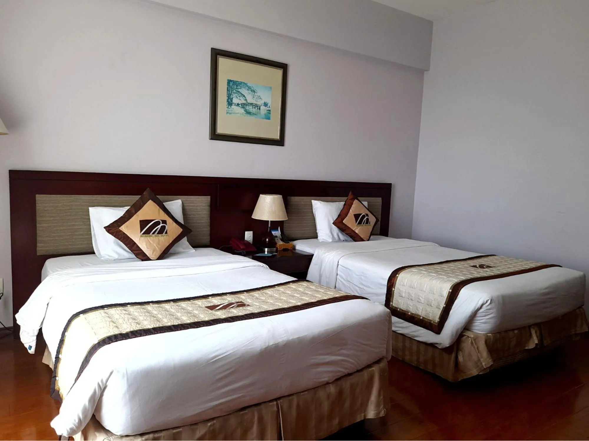 Bedroom, Bed in Mondial Hotel Hue