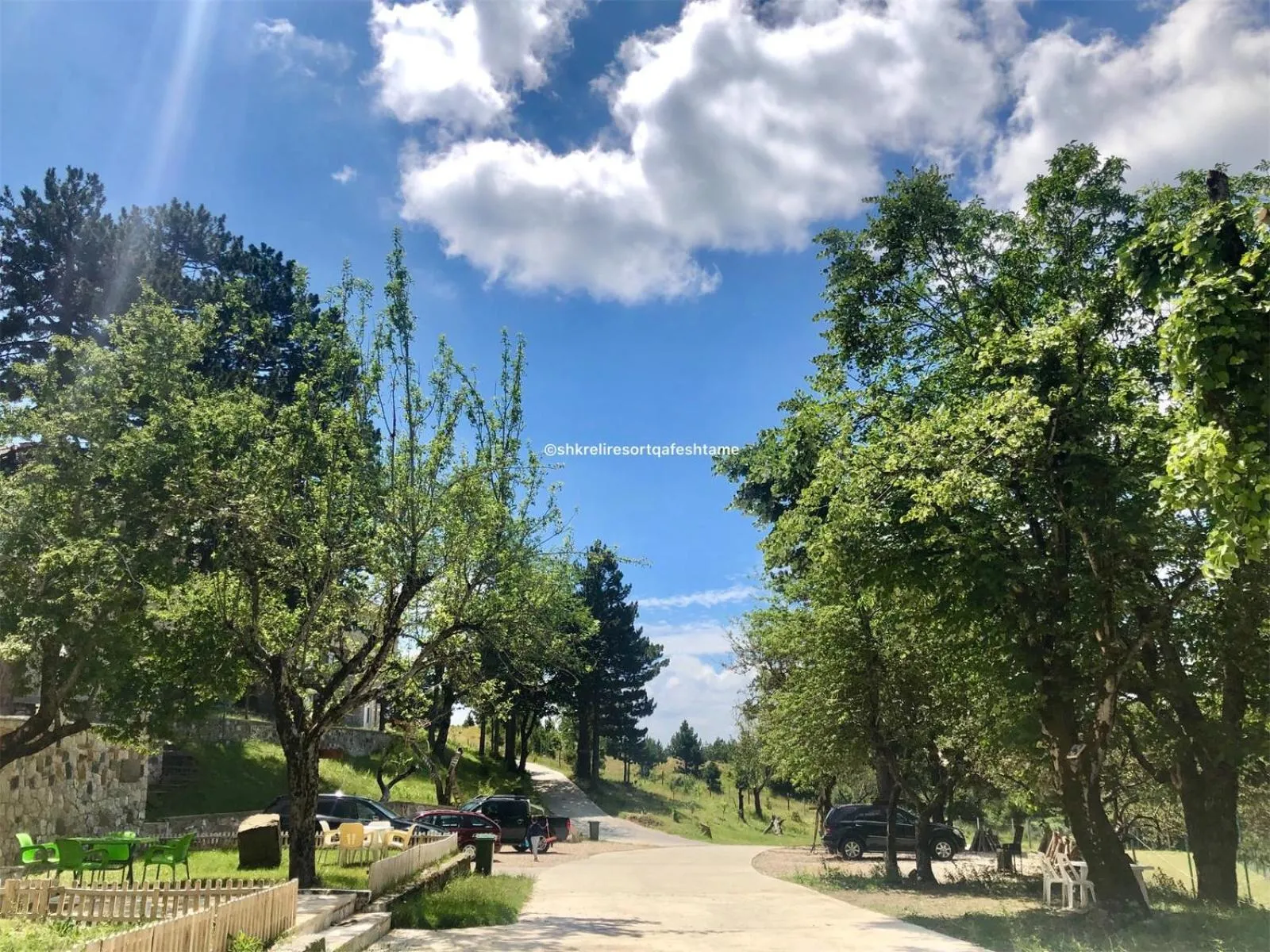 Natural landscape in Shkreli Resort Qafeshtame