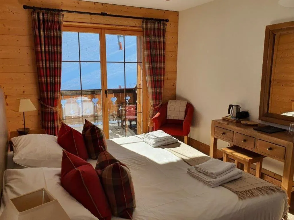 Bed in Mountain Lodge, Les Crosets