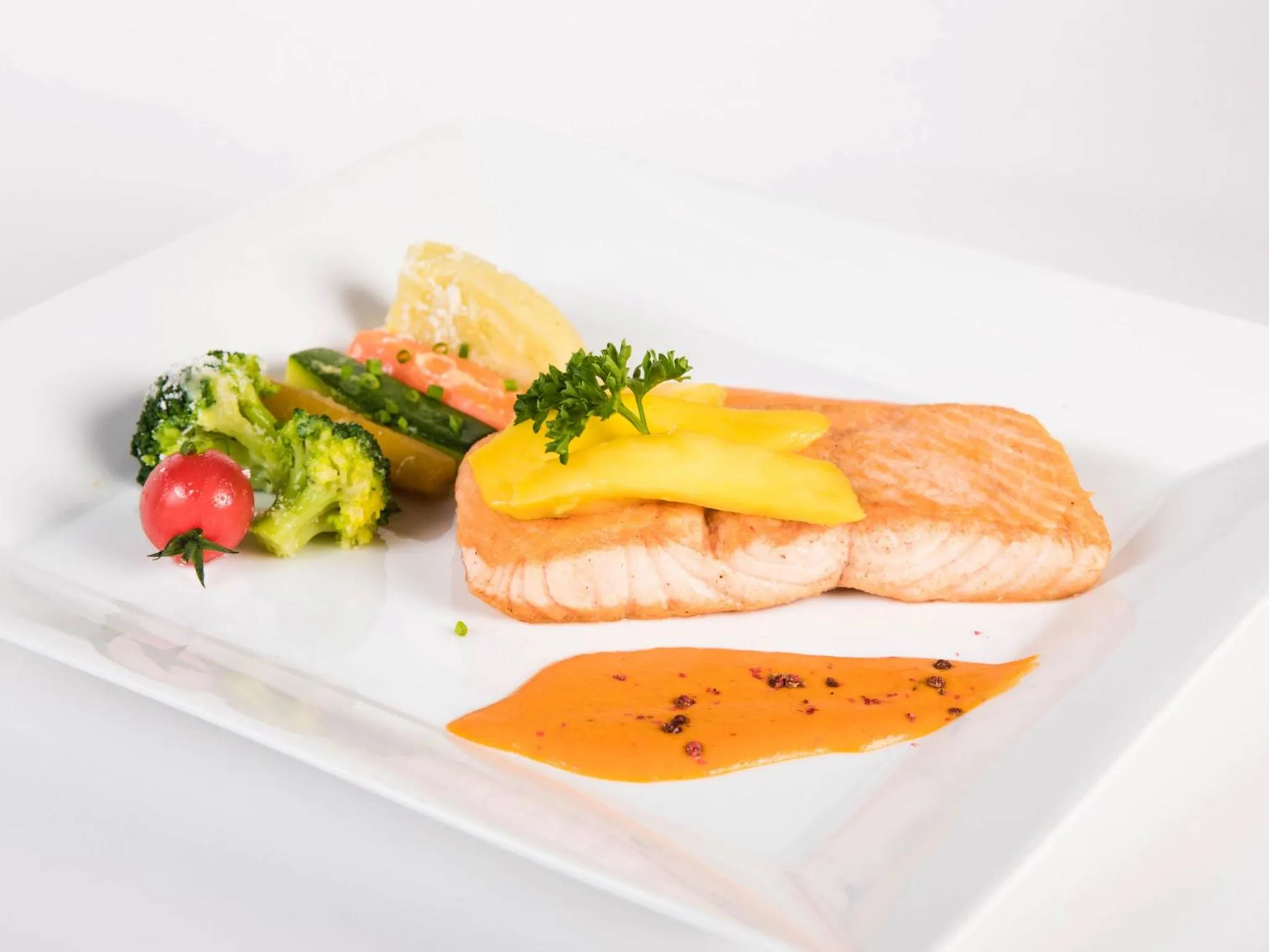 Food close-up in Hotel Restaurant La Porte d'Octodure