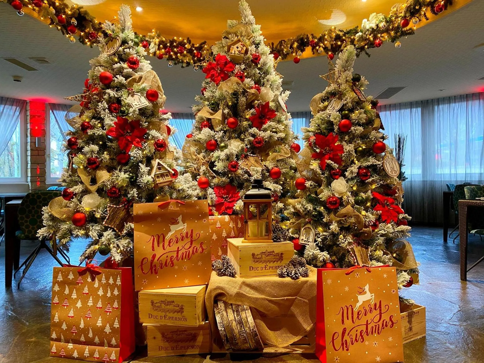 Winter in Hotel Restaurant La Porte d'Octodure