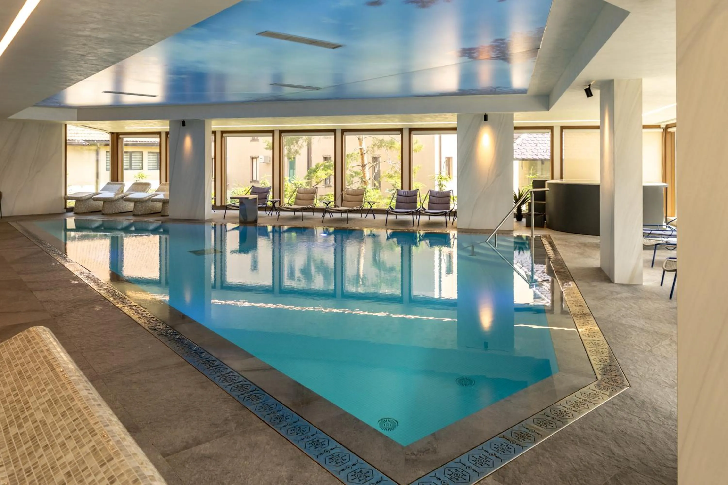 Pool view in Vila Apartments Wellness&Spa