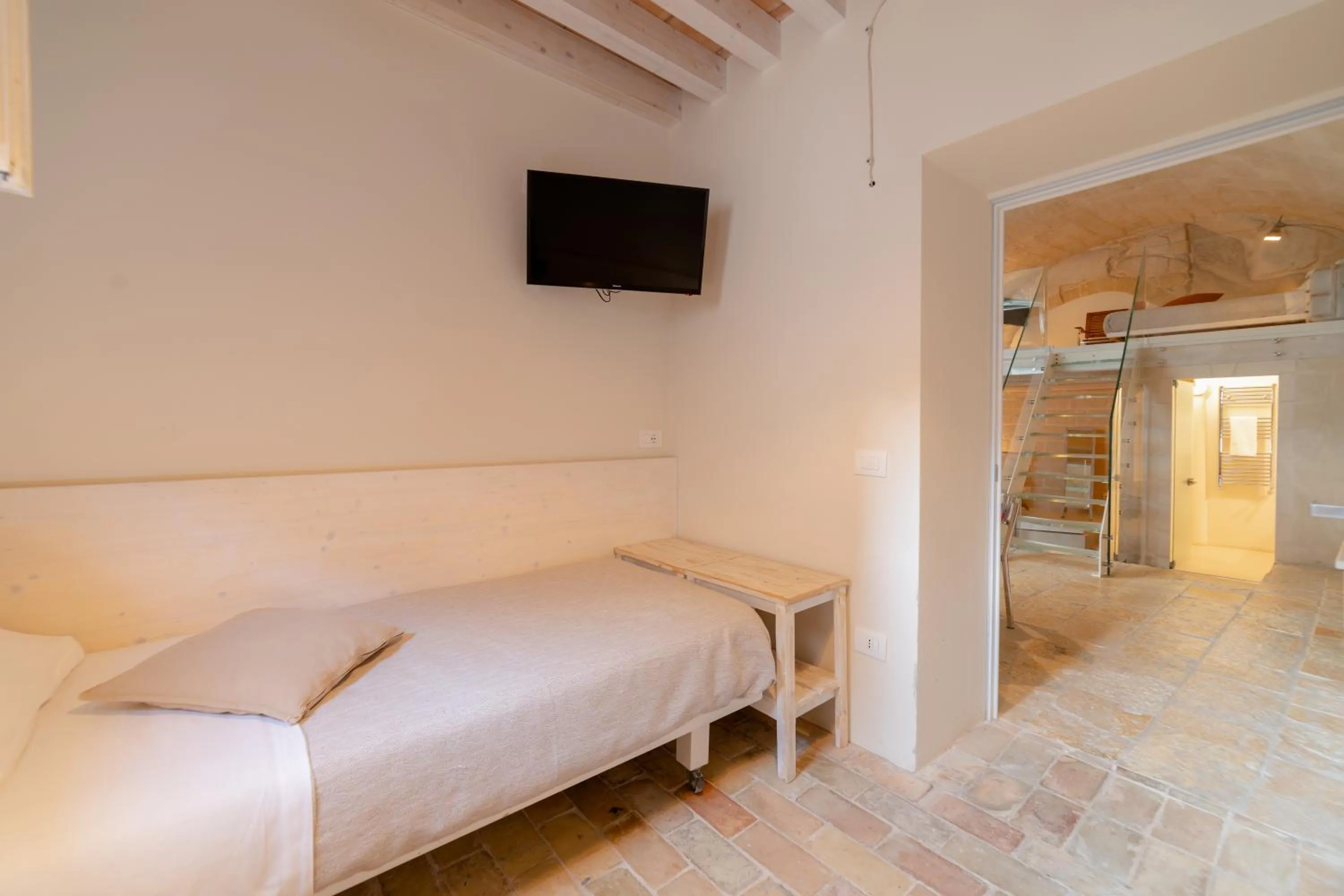 Bedroom, Bed in Thymus Residence nei Sassi