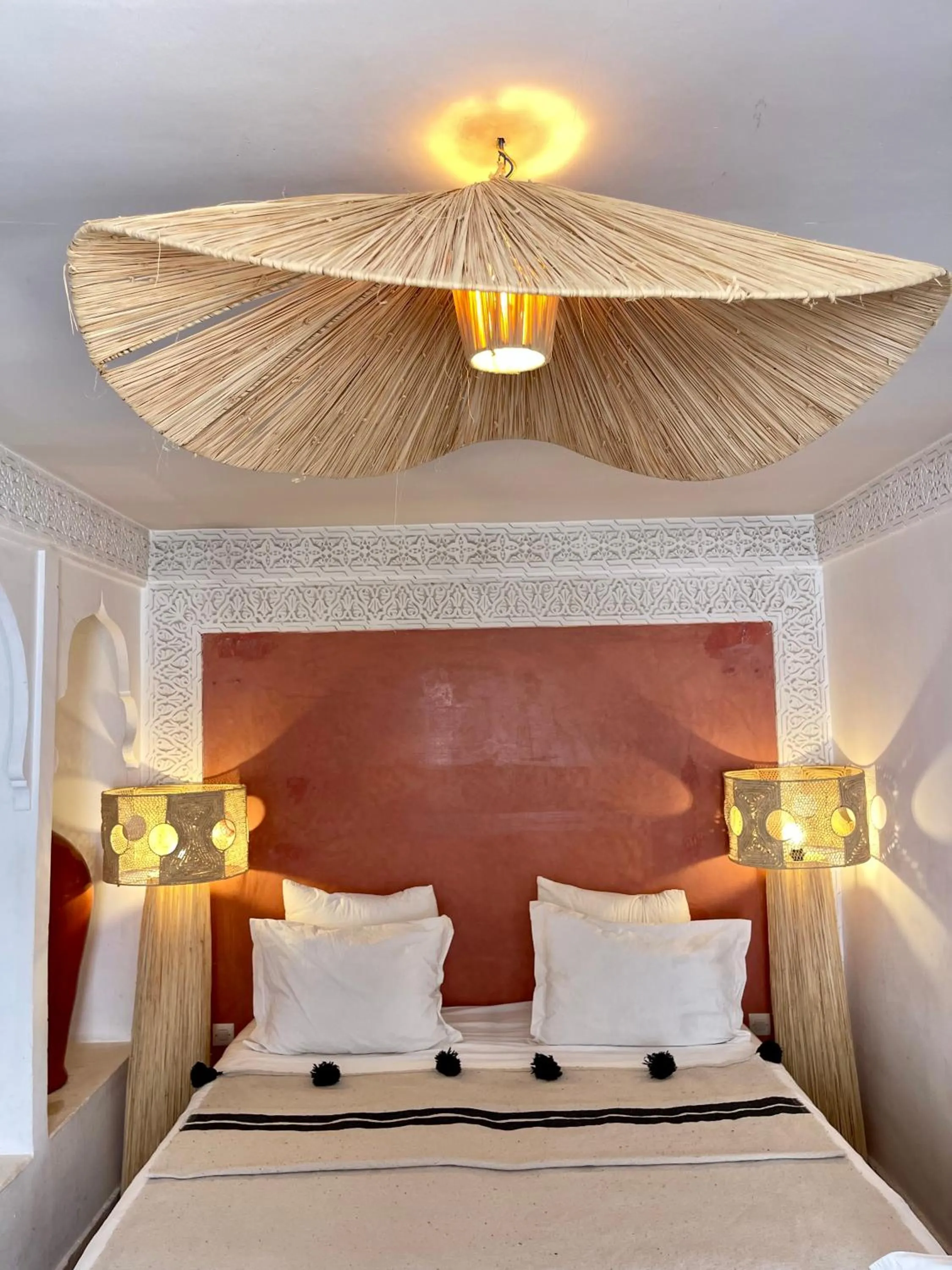 Decorative detail, Bed in Riad Fabiola Et Spa By La Siredrah