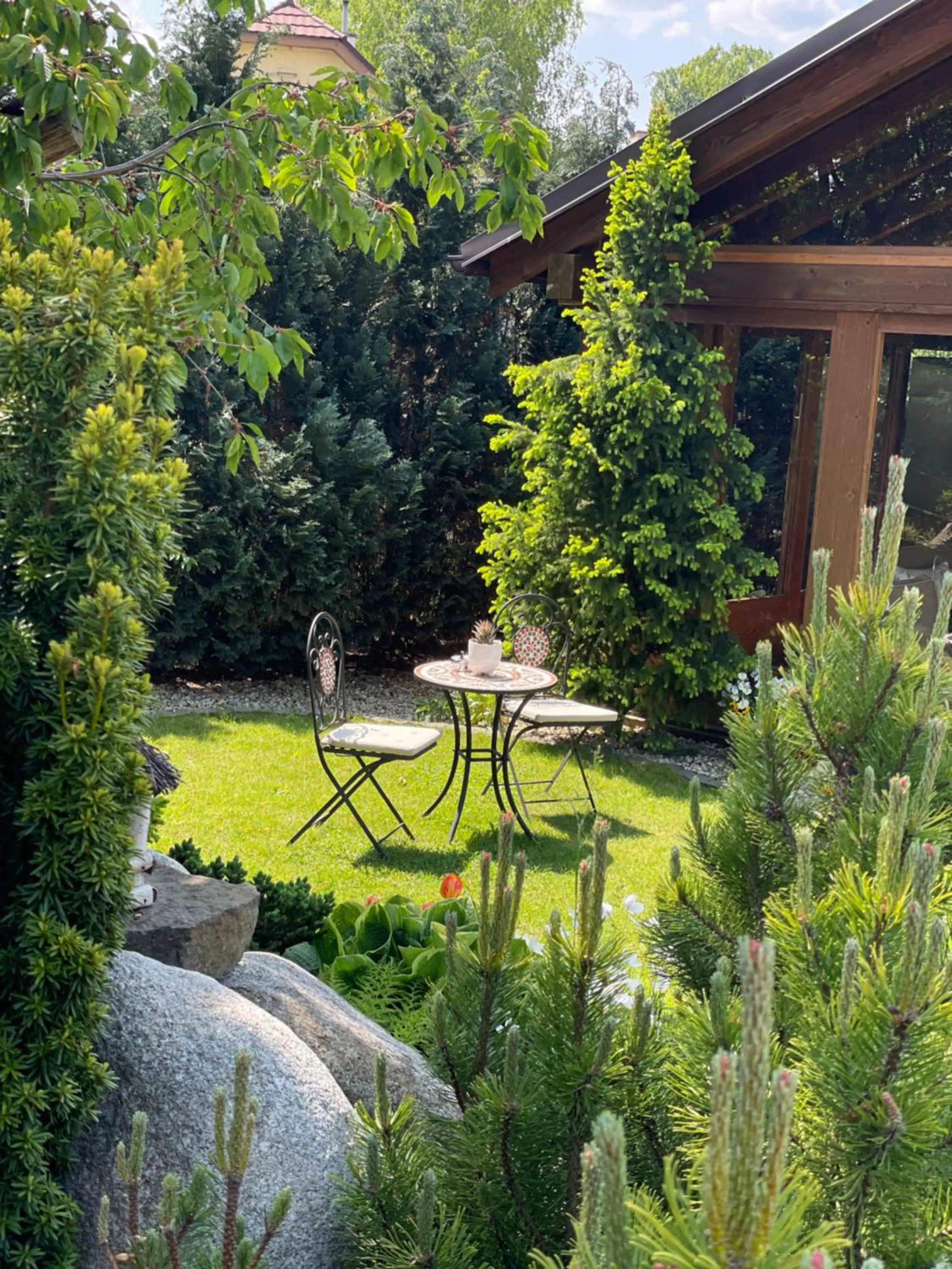 Balcony/Terrace in Wellness Penzión Vila Mery