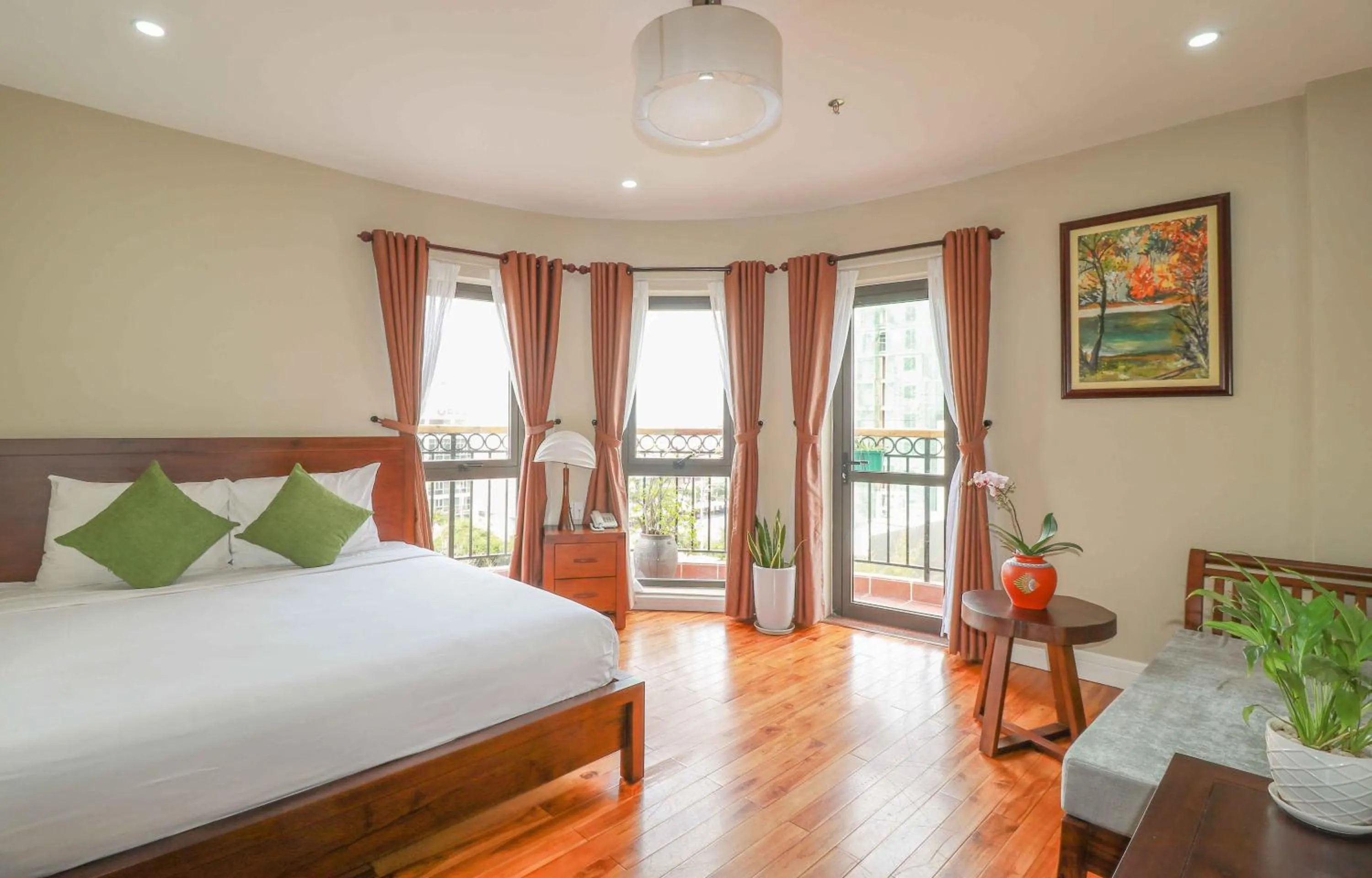Eco Cozy Room with Big Balcony in Eco Green Boutique Hotel Da Nang
