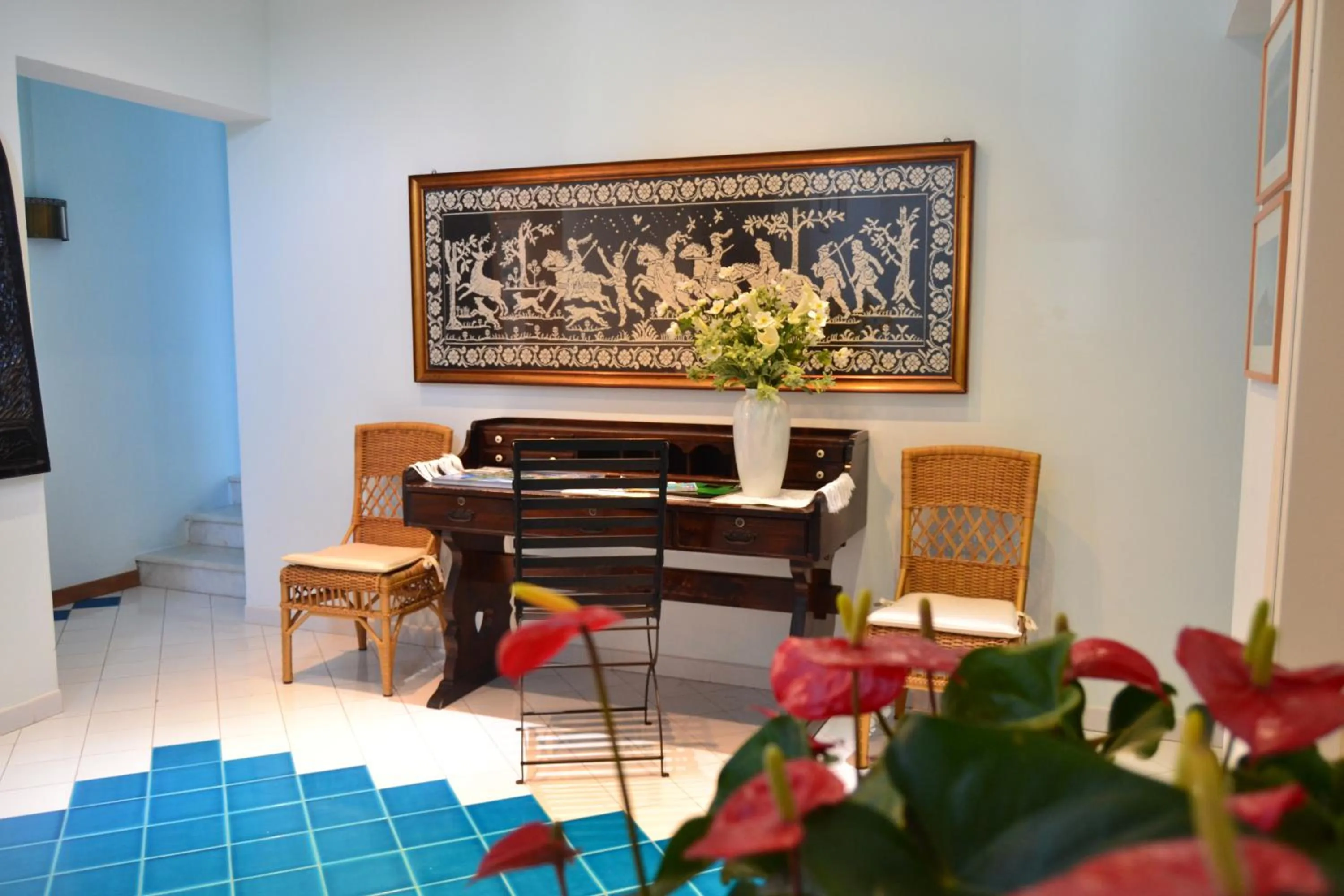 Lobby or reception in Hotel La Lampara