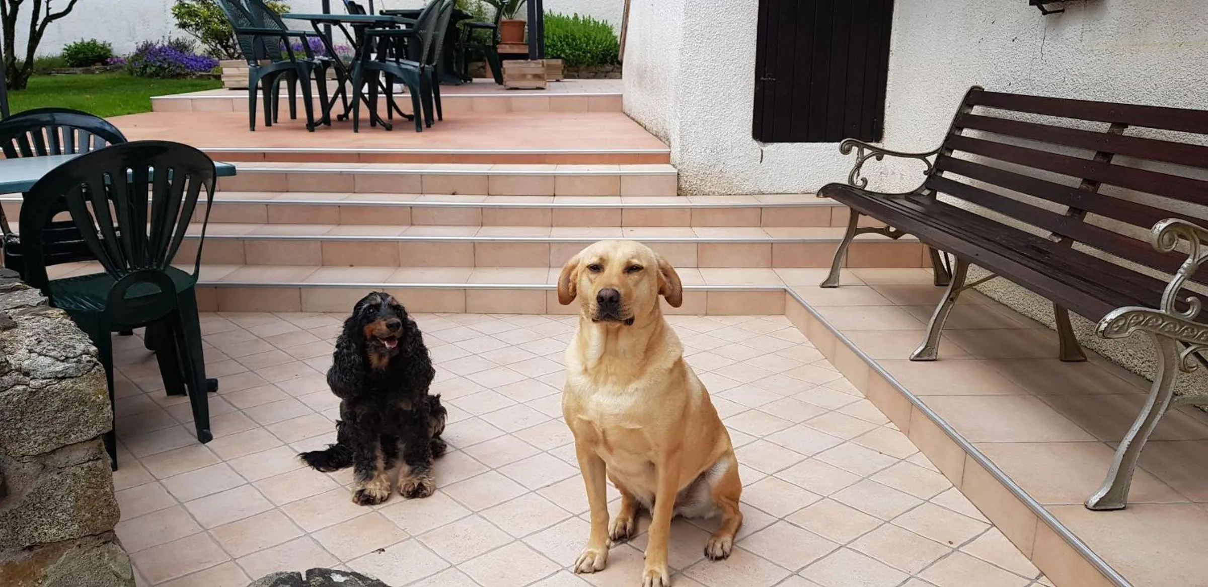 Patio in Chambre d'Hôtes le Gachignard