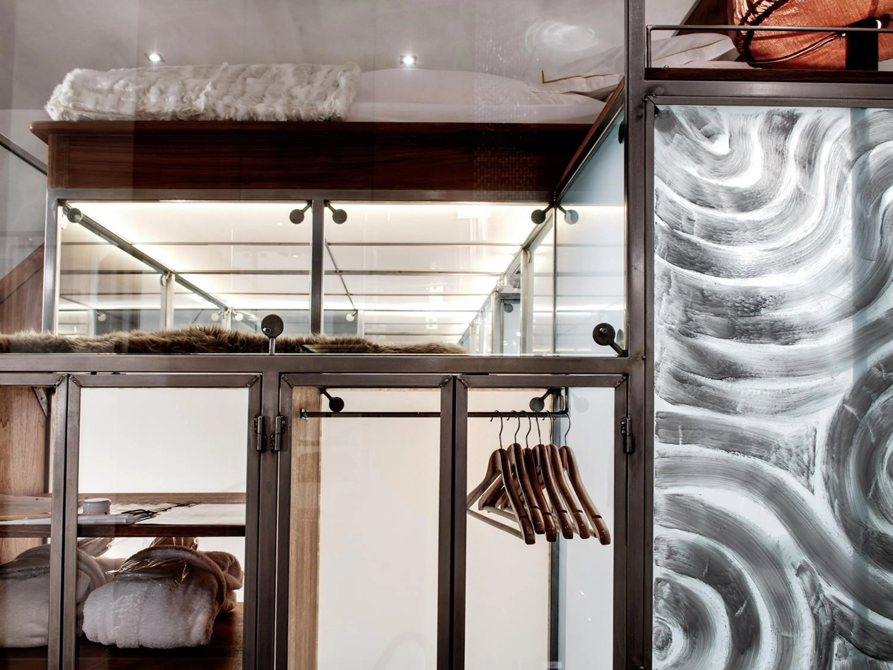 Bed in Backstage Boutique SPA Hotel