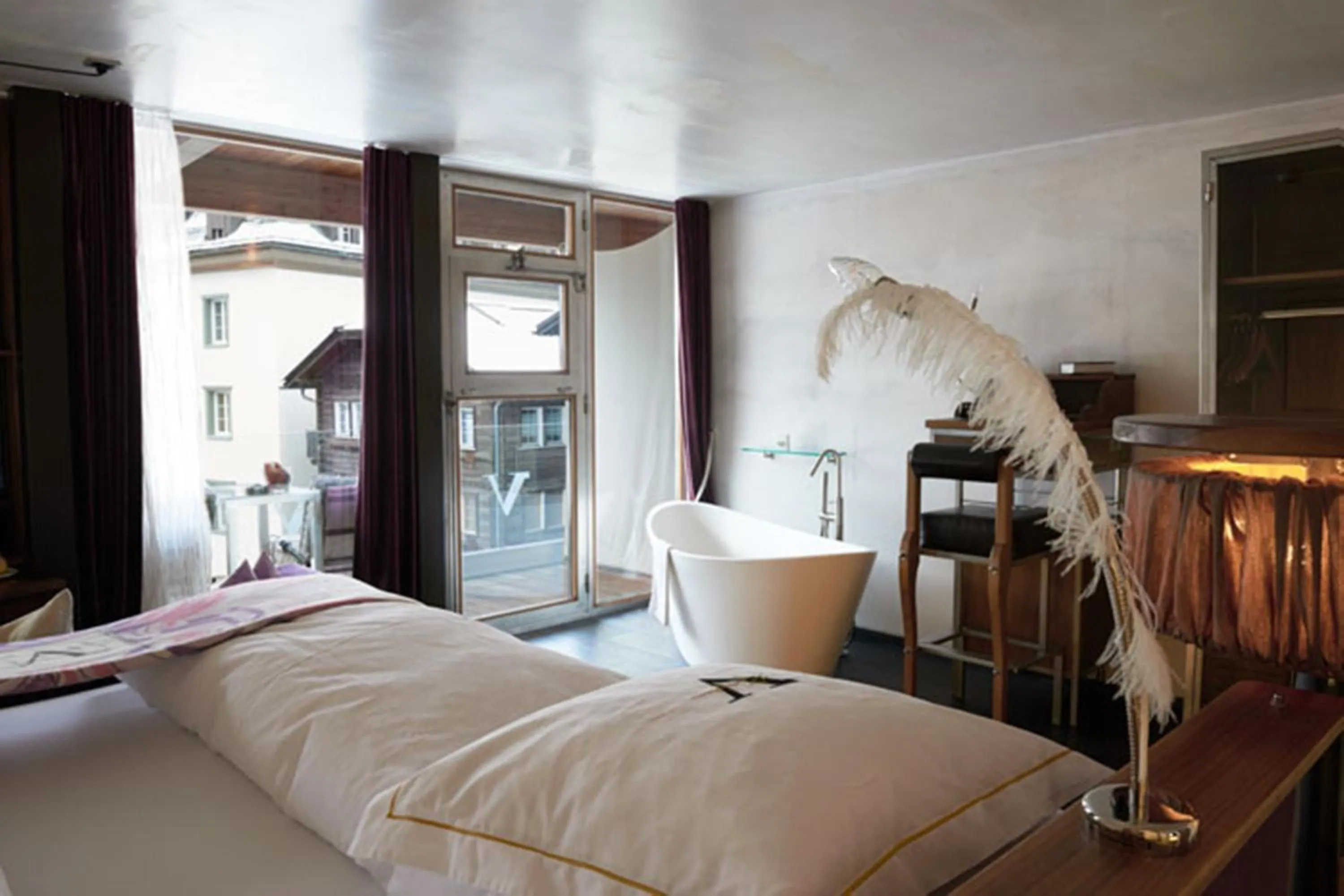 Balcony/Terrace, Bed in Backstage Boutique SPA Hotel