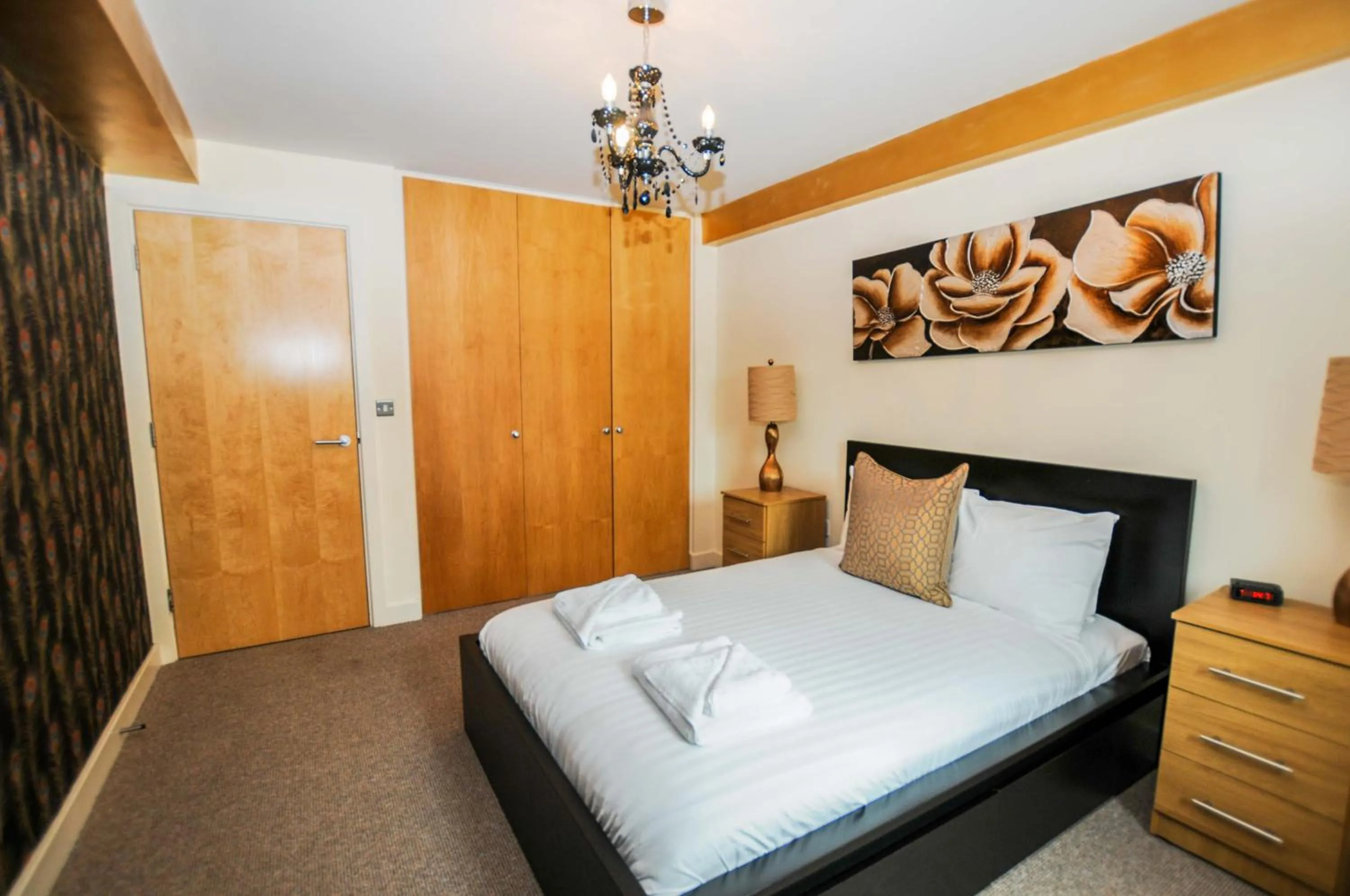 Bedroom, Bed in Hamilton Court Apartments from Your Stay Bristol