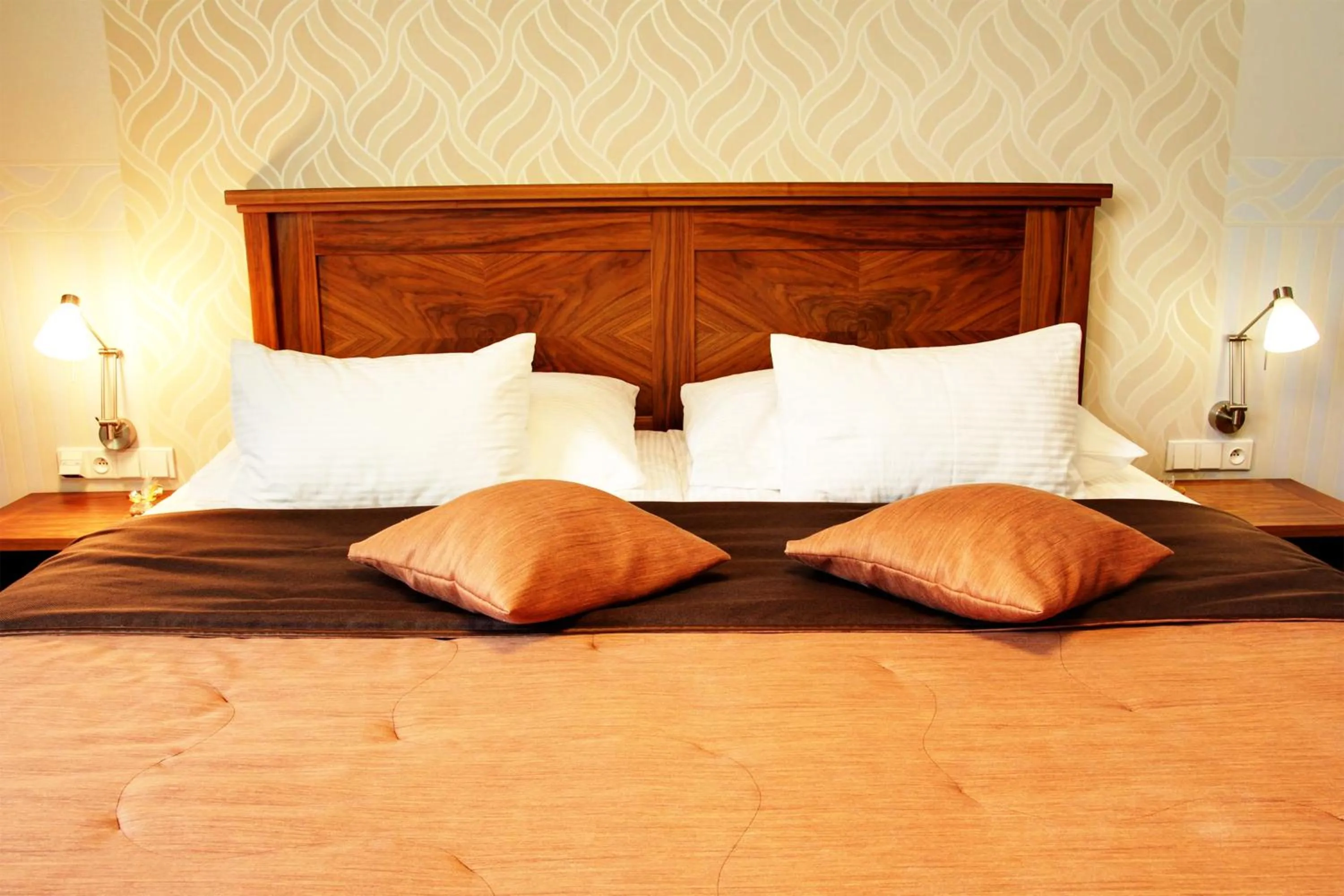 Bed in Hotel Baltaci Atrium