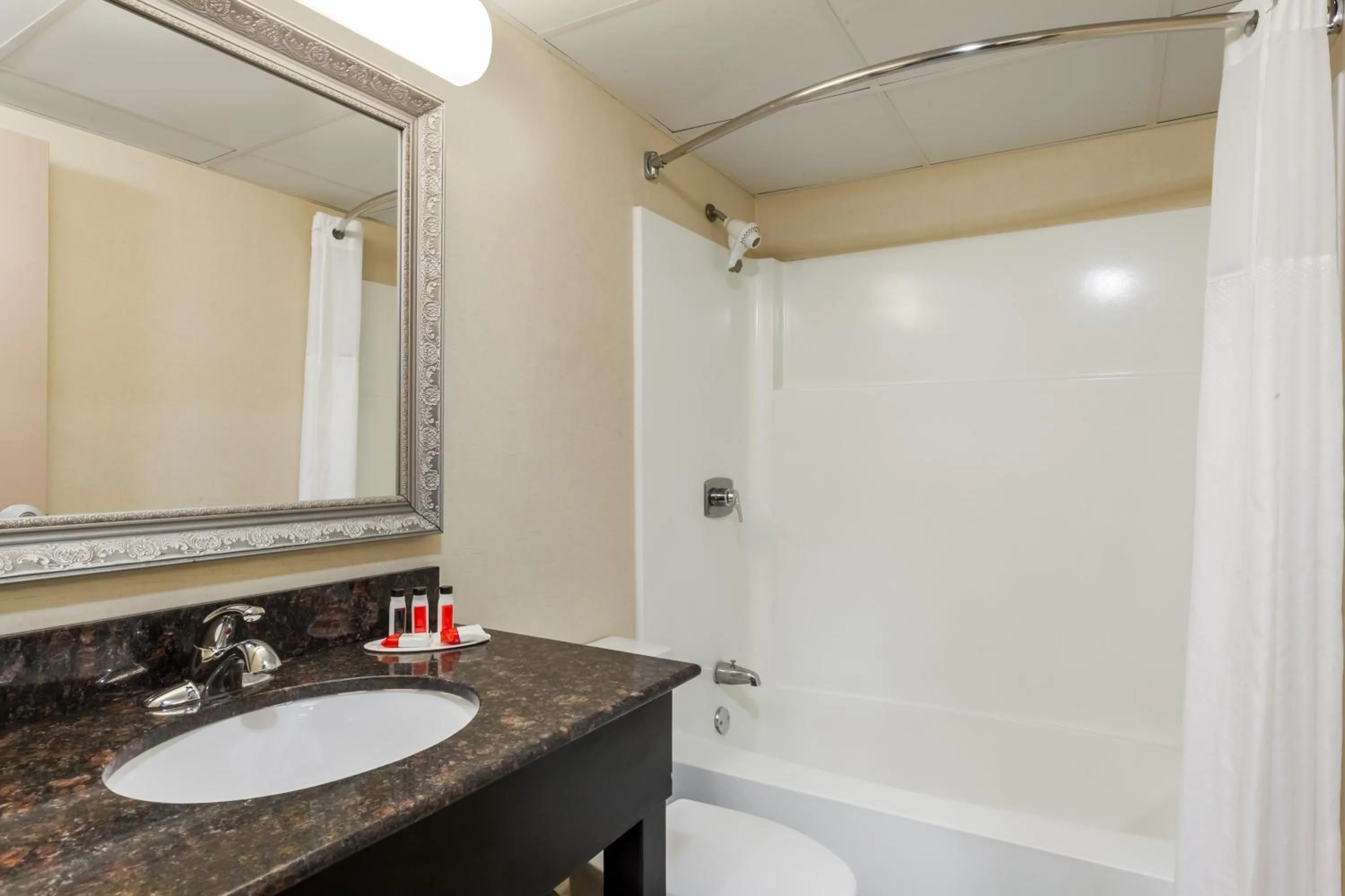 Bathroom in Ramada by Wyndham Newburgh/West Point