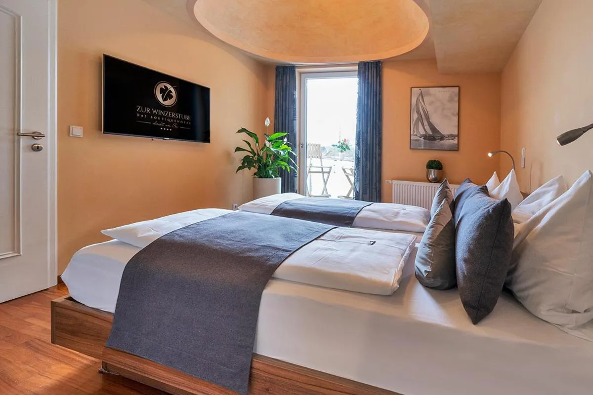 Photo of the whole room, Bed in Boutiquehotel zur Winzerstube - Adults Only