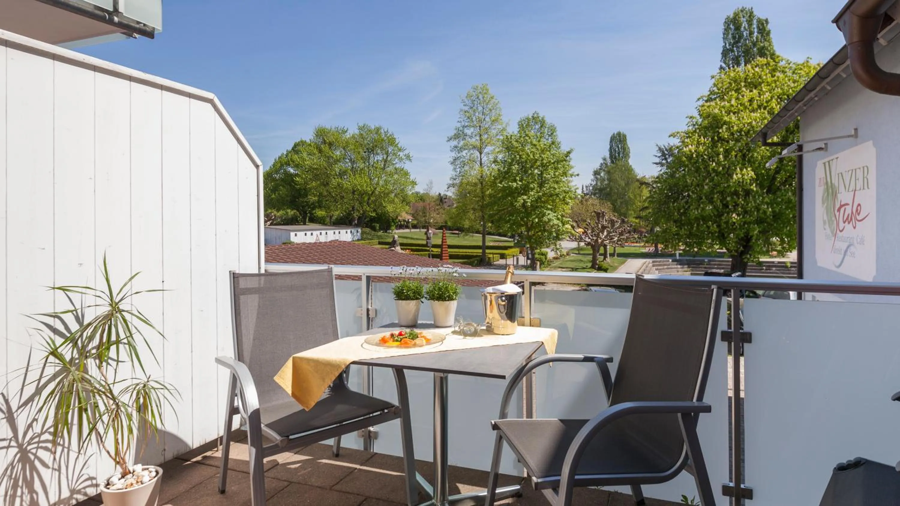 Balcony/Terrace in Boutiquehotel zur Winzerstube - Adults Only