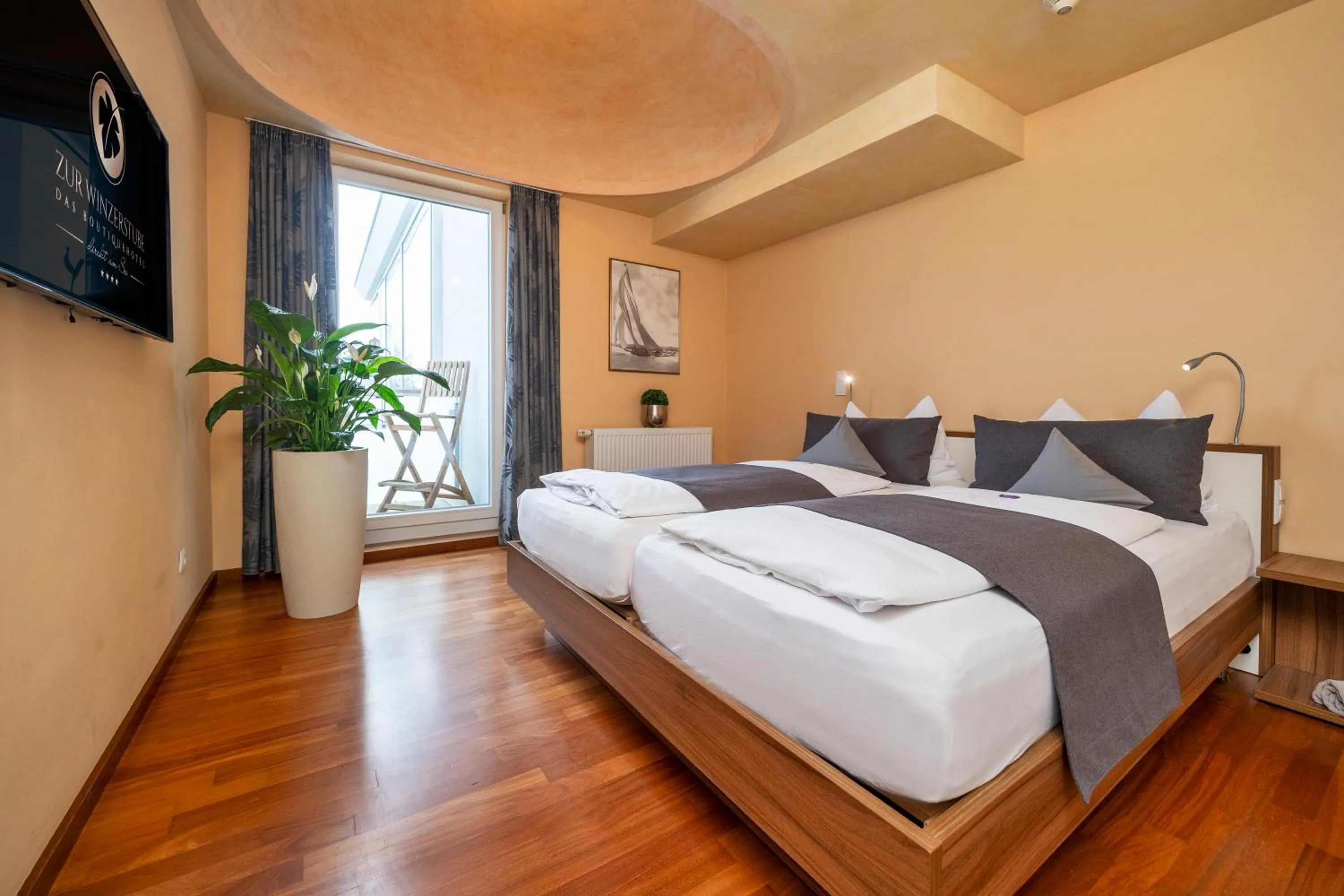 Bedroom, Bed in Boutiquehotel zur Winzerstube - Adults Only