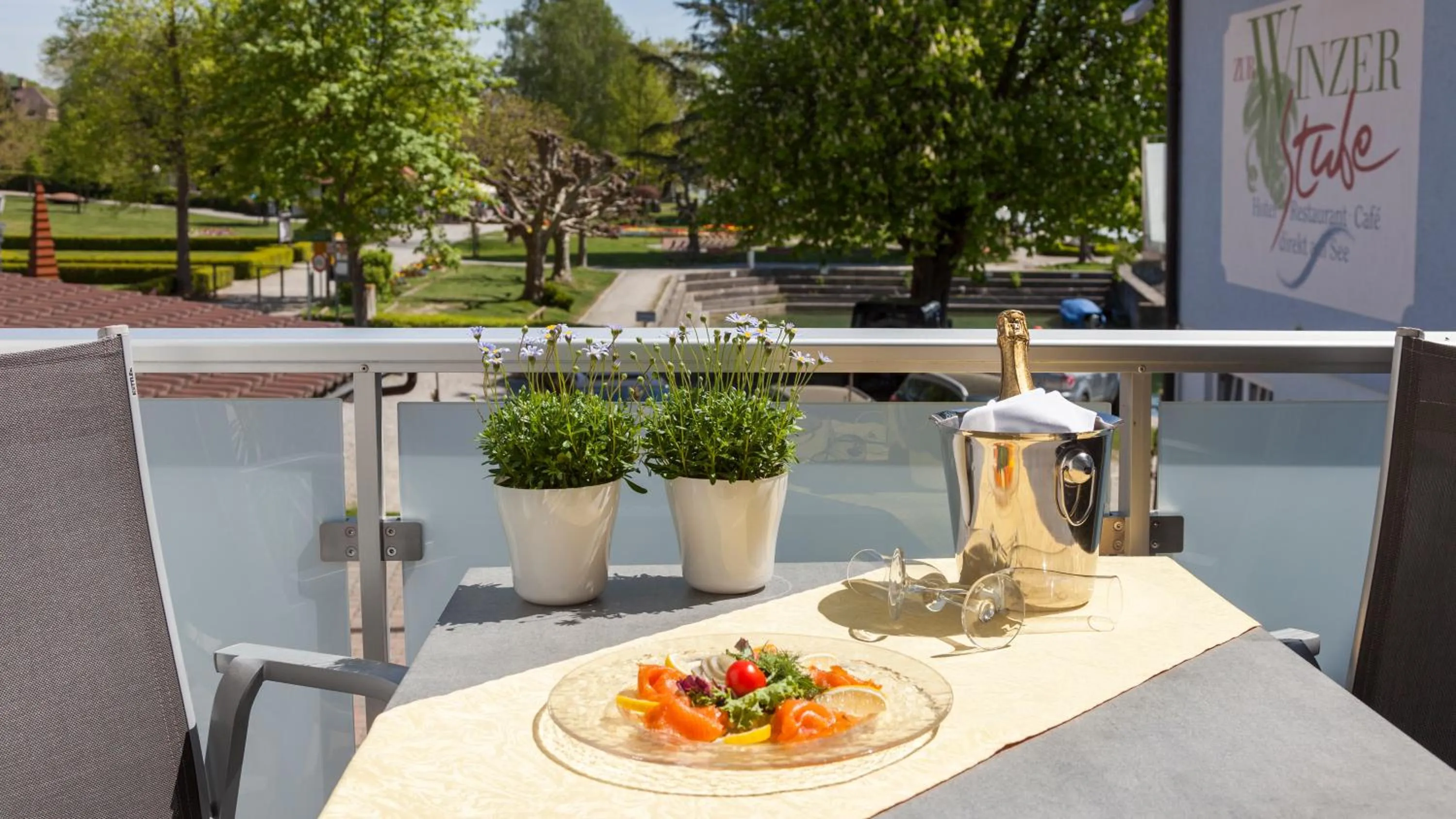 Balcony/Terrace in Boutiquehotel zur Winzerstube - Adults Only