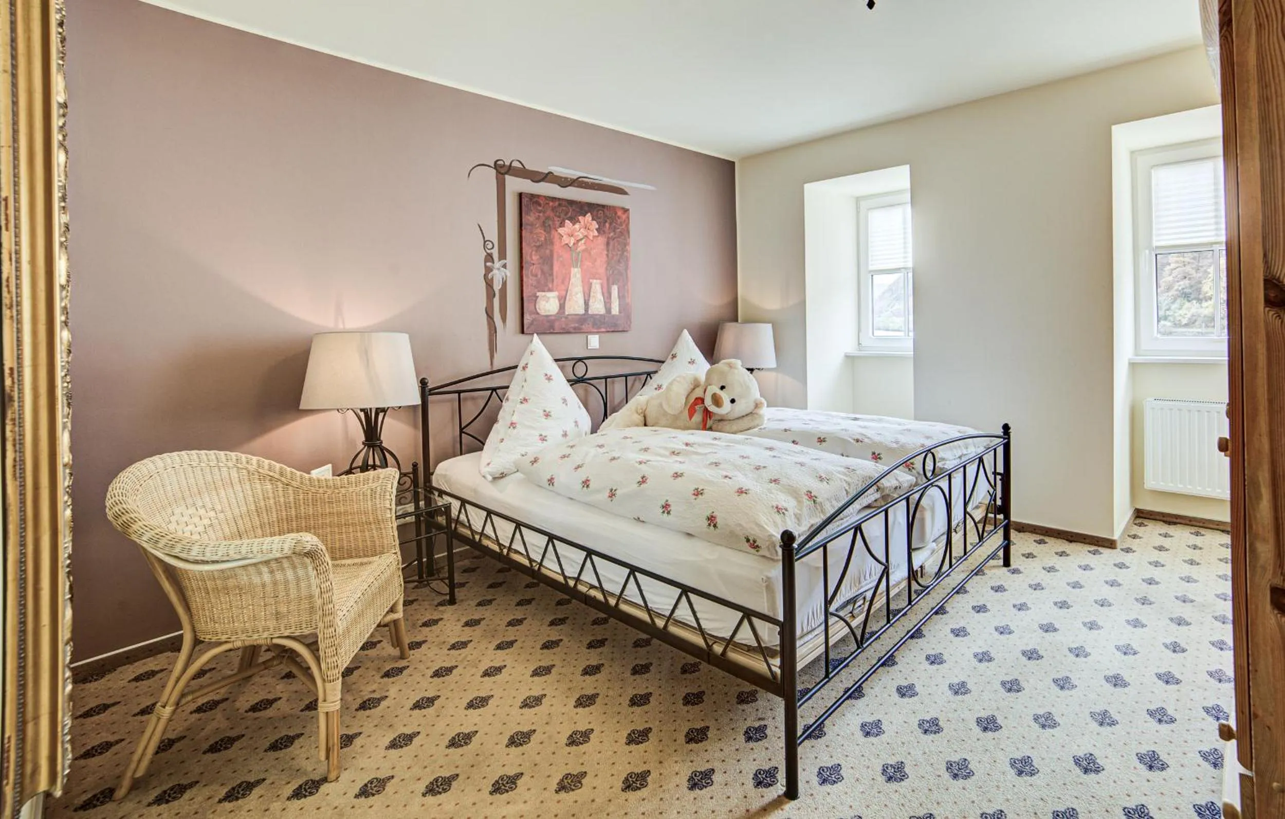 Photo of the whole room, Bed in Landhaus Zimmermann