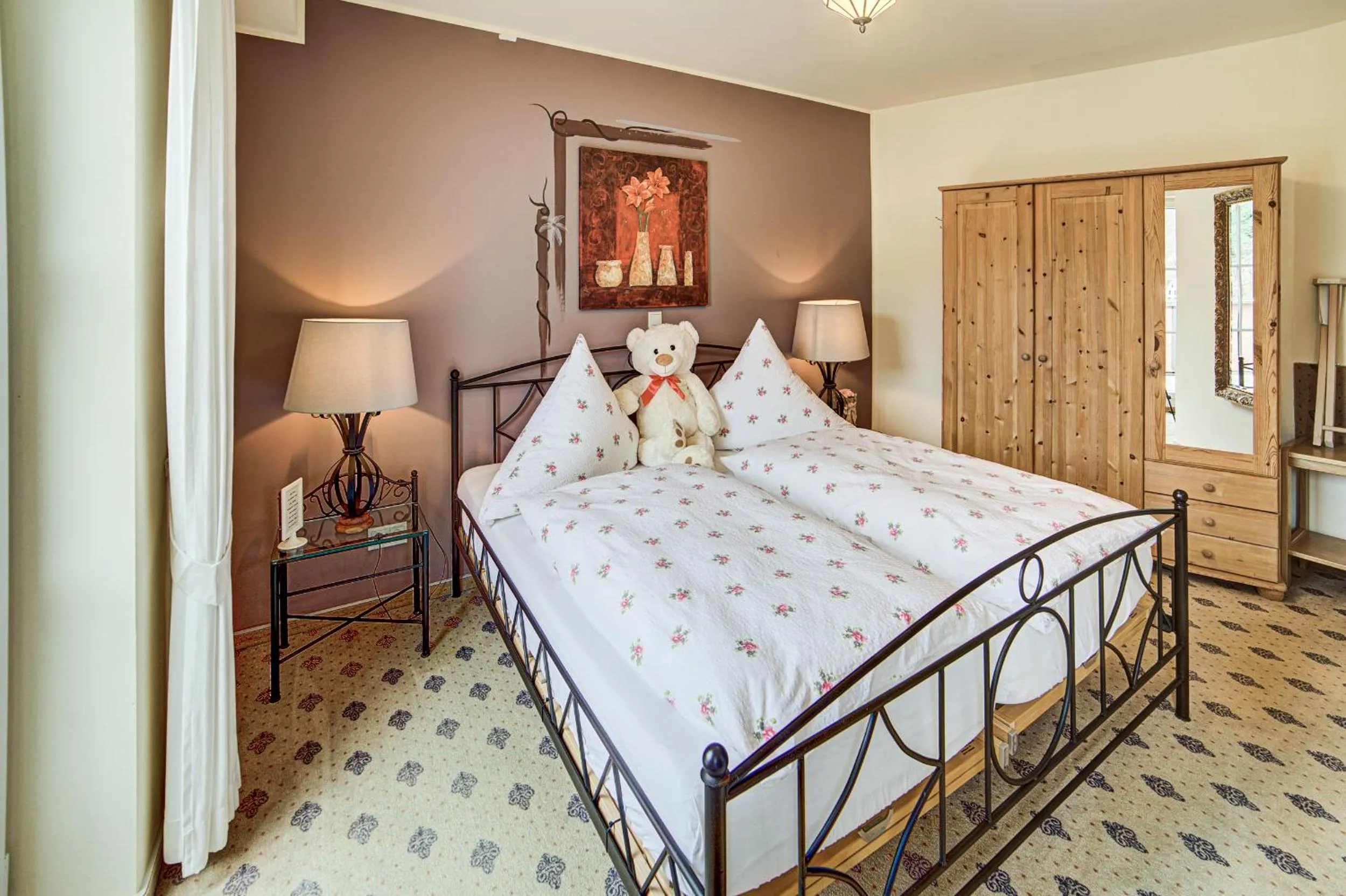 Photo of the whole room, Bed in Landhaus Zimmermann