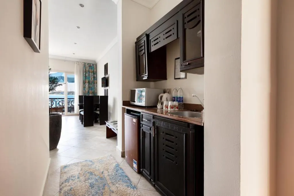 Kitchen or kitchenette in Golden Ocean Marina Hotel