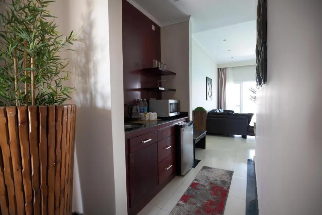 Kitchen or kitchenette in Golden Ocean Marina Hotel