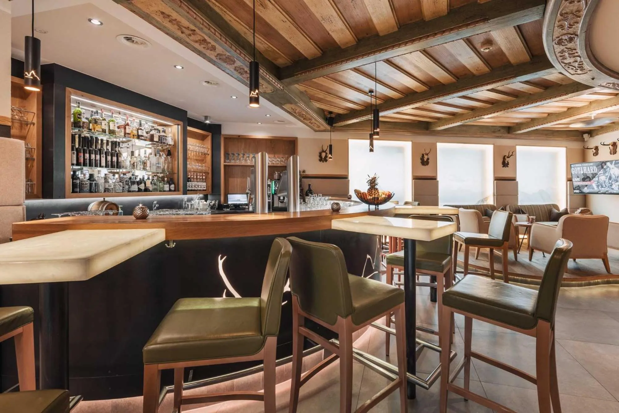 Lobby or reception in Hotel Piz Buin