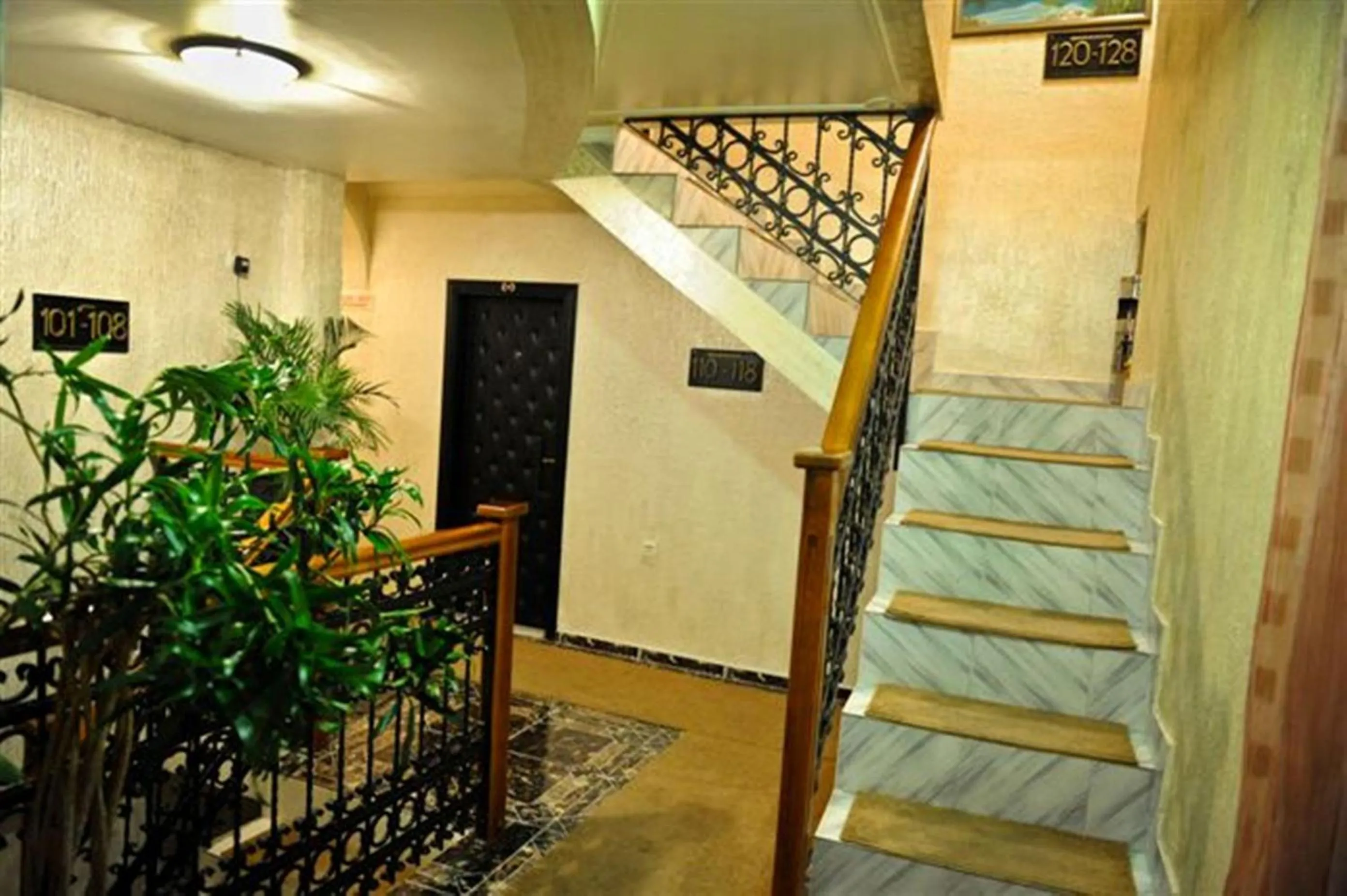 Decorative detail in Hotel Evropa