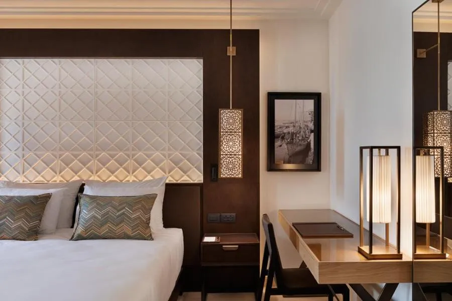 Bed in The Setai Tel Aviv, a Member of the leading hotels of the world