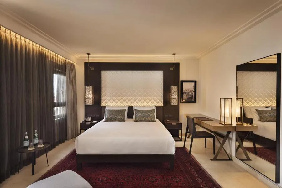 Bed in The Setai Tel Aviv, a Member of the leading hotels of the world