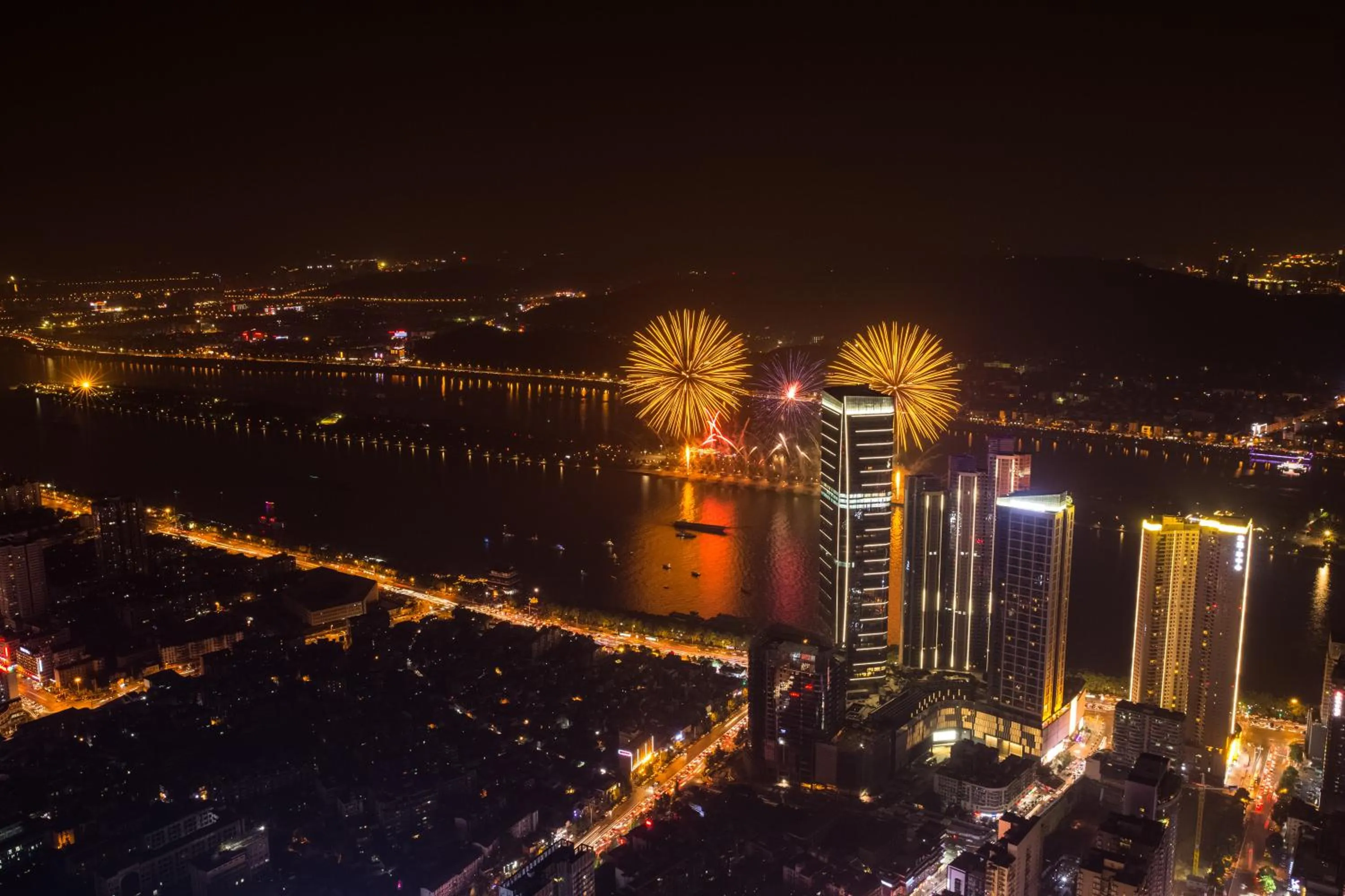 Bird's eye view in Grand Hyatt Changsha