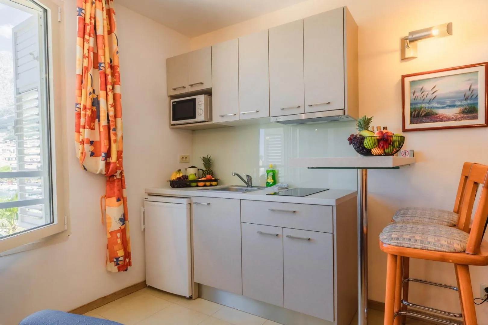 Kitchen or kitchenette in Apartel Park Osejava