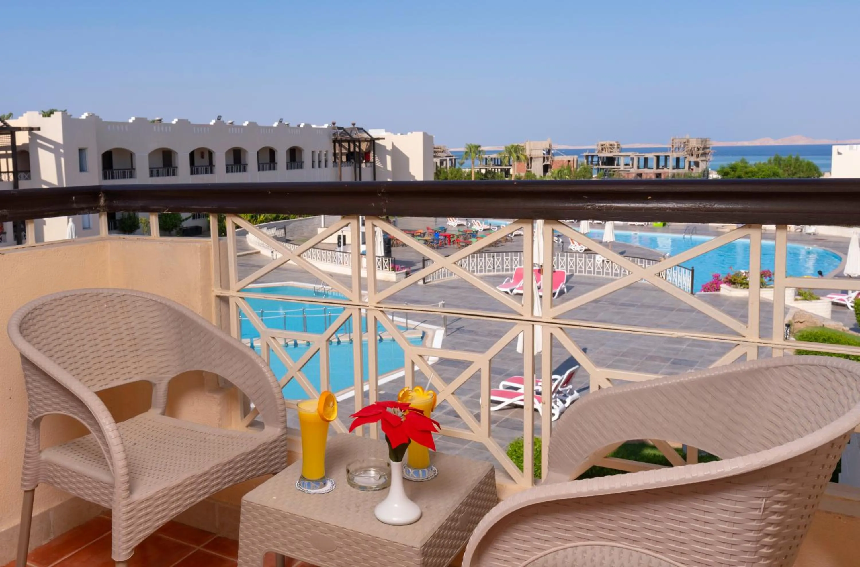 Balcony/Terrace in Ivy Cyrene Sharm Resort Adults Friendly Plus 13