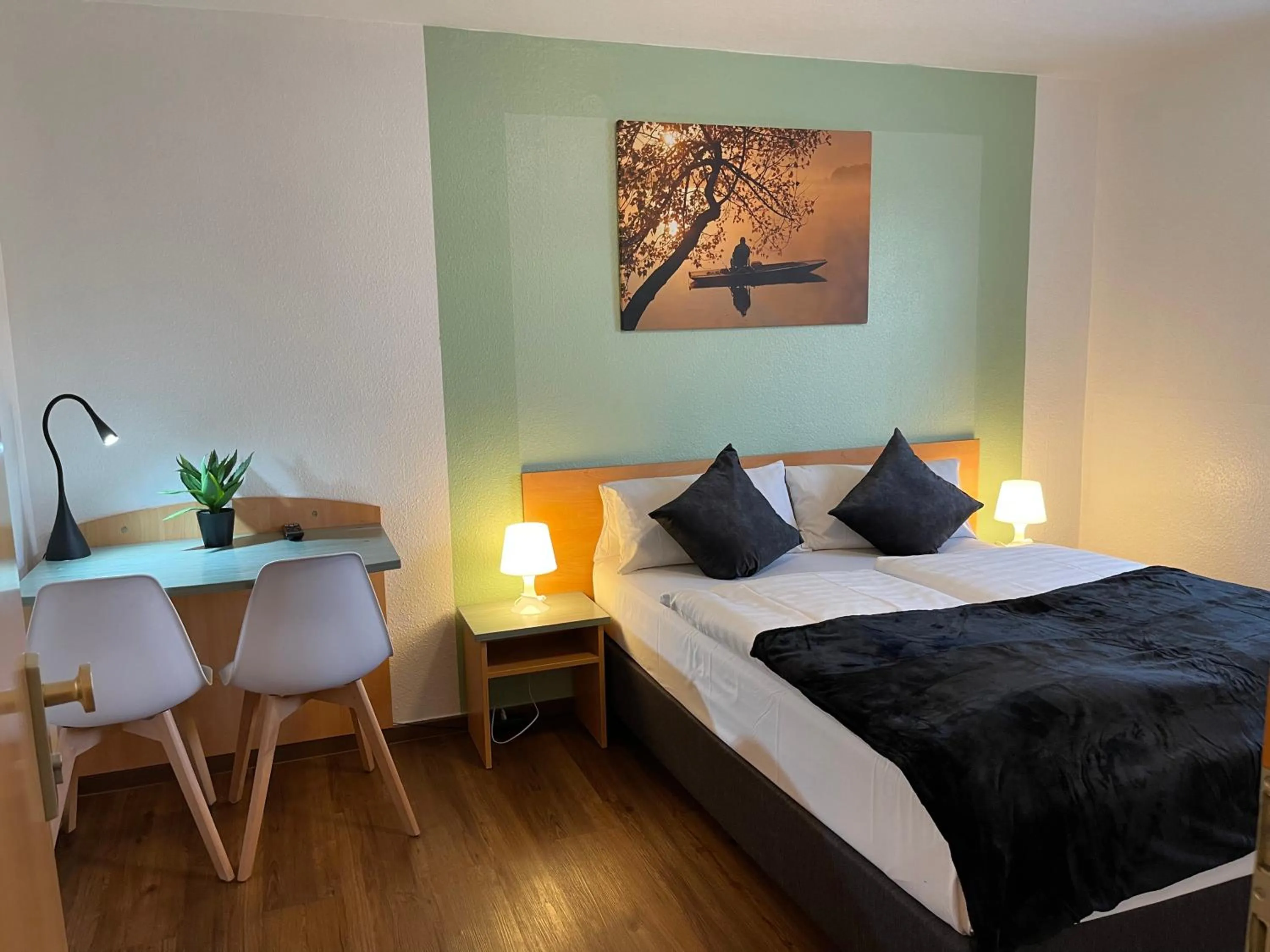 Photo of the whole room, Bed in Residenz Hotel Wuppertal