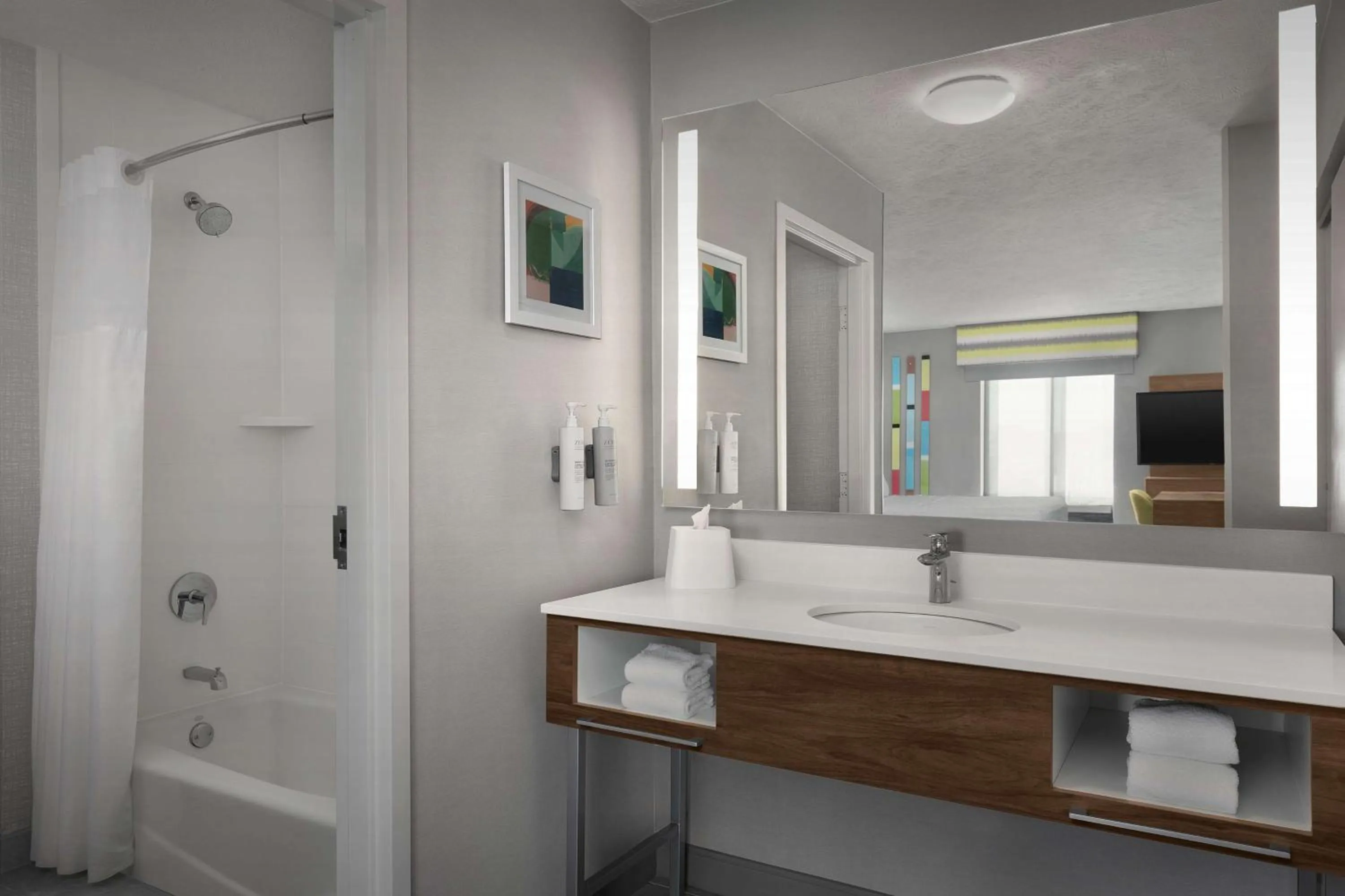 Bathroom in Hampton Inn Waterloo