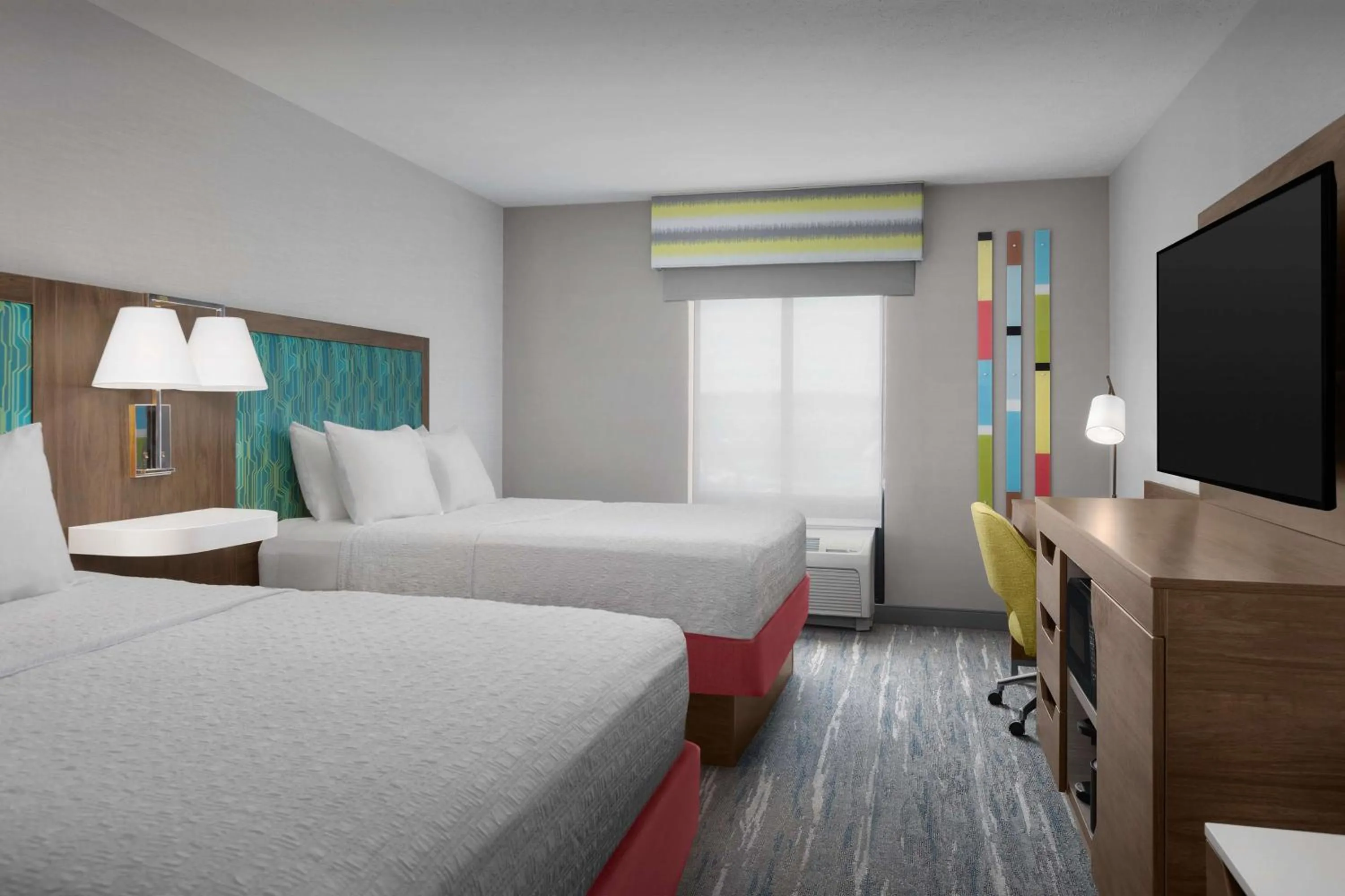 Bed in Hampton Inn Waterloo