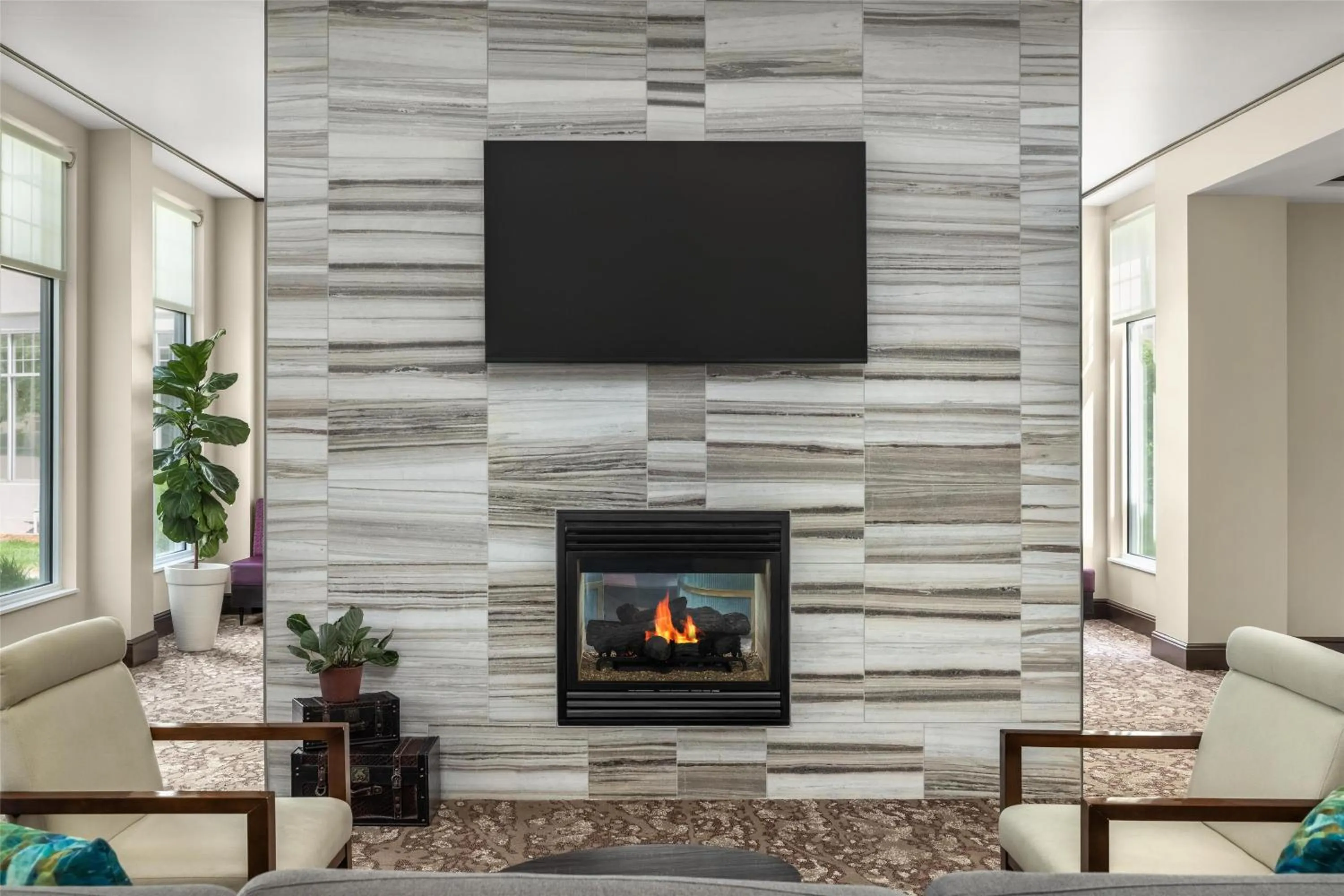 Lobby or reception in Hilton Garden Inn Ames