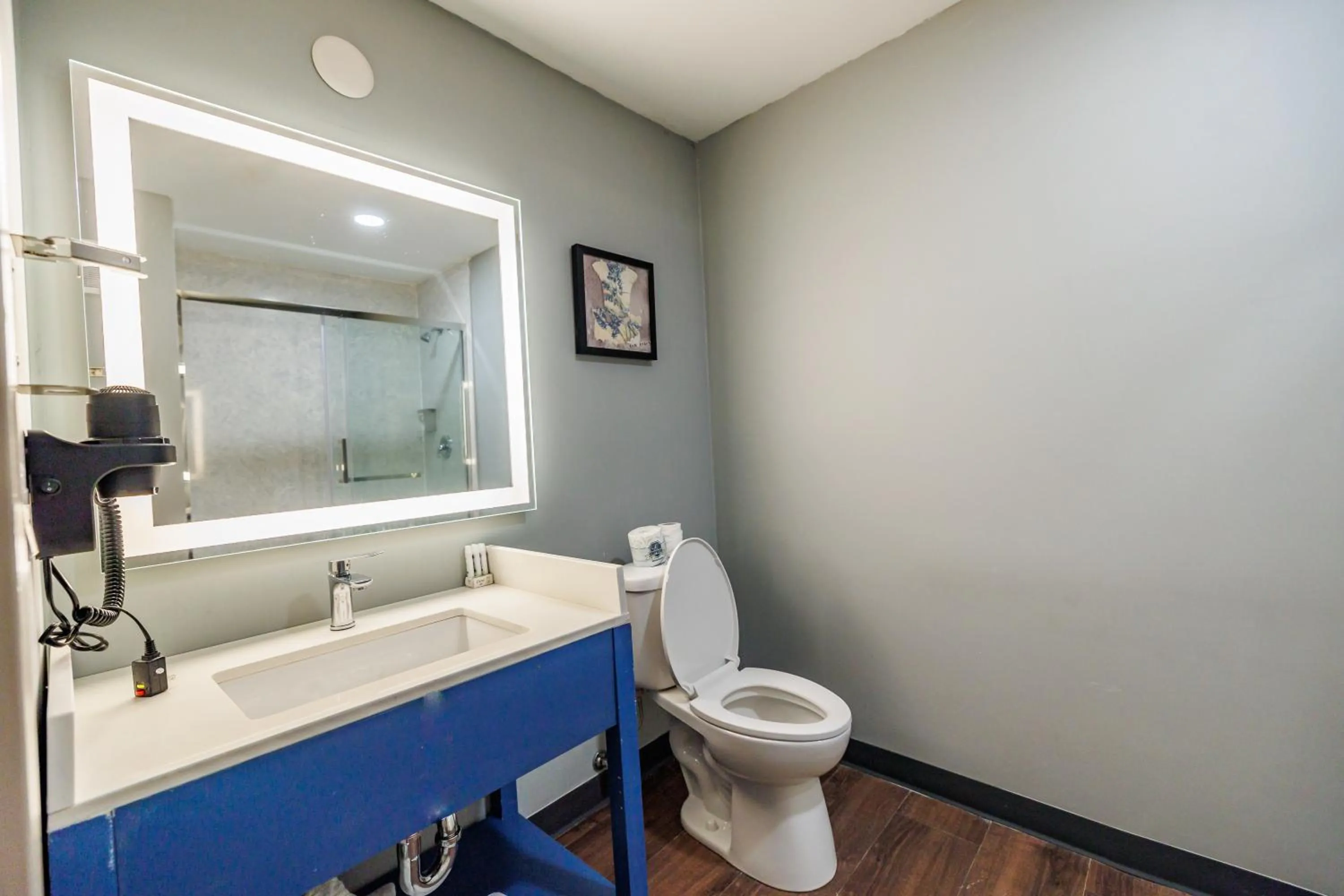 Toilet in AmericInn by Wyndham Omaha Near Zoo