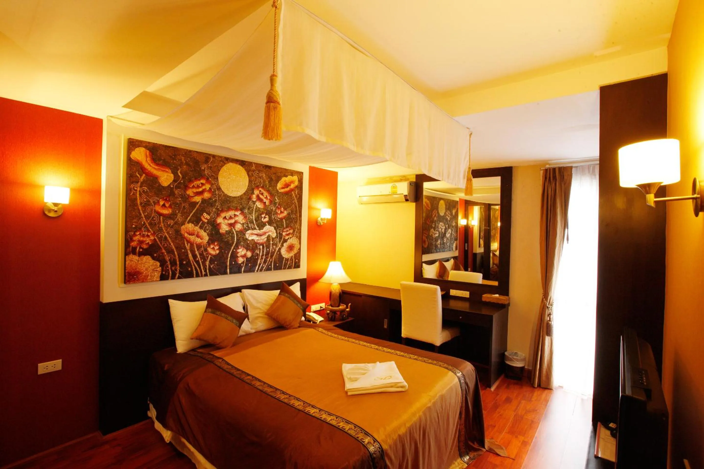 Photo of the whole room, Bed in Mirth Sathorn Hotel